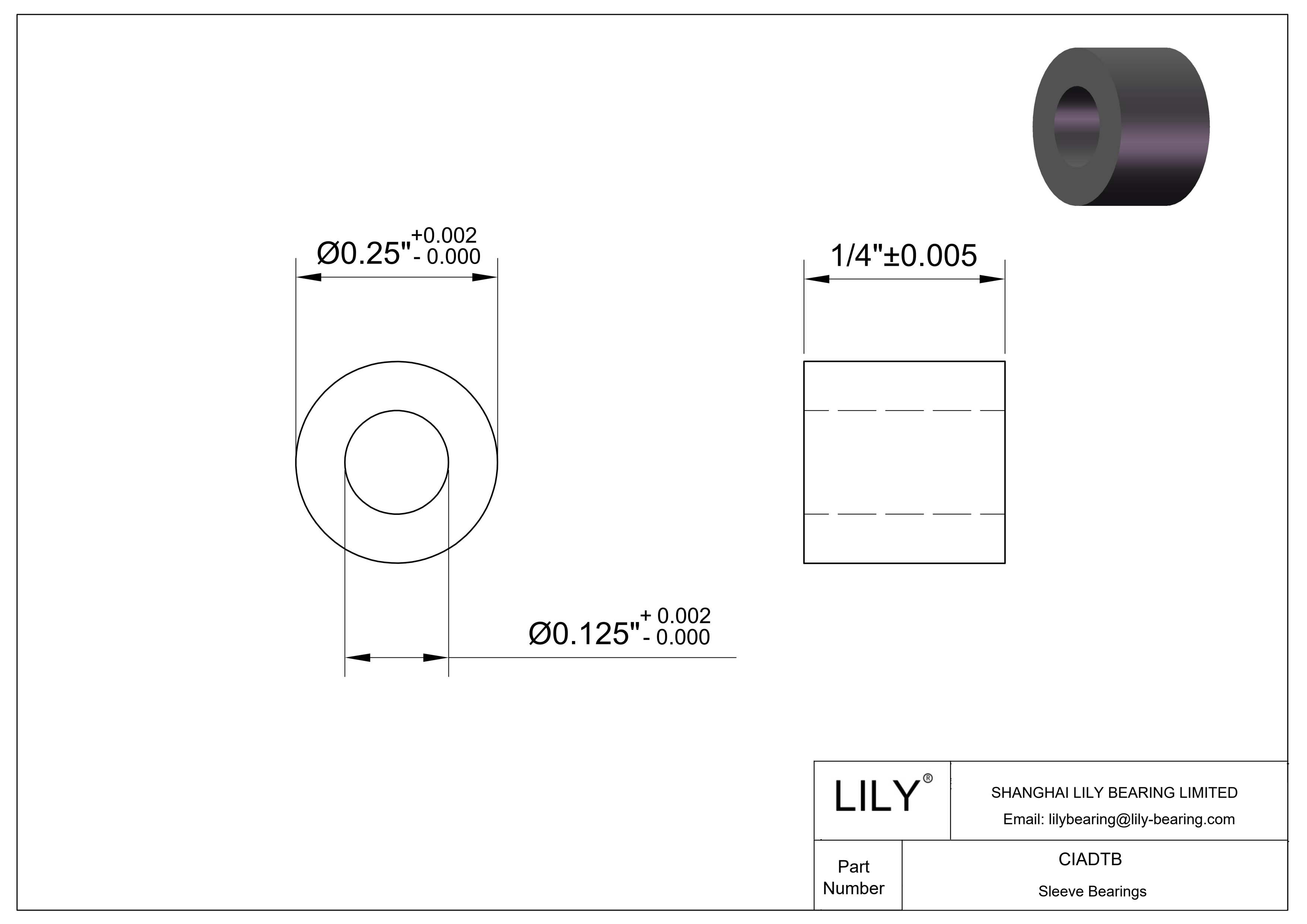 CIADTB 耐化学腐蚀干运转滑动轴承 cad drawing