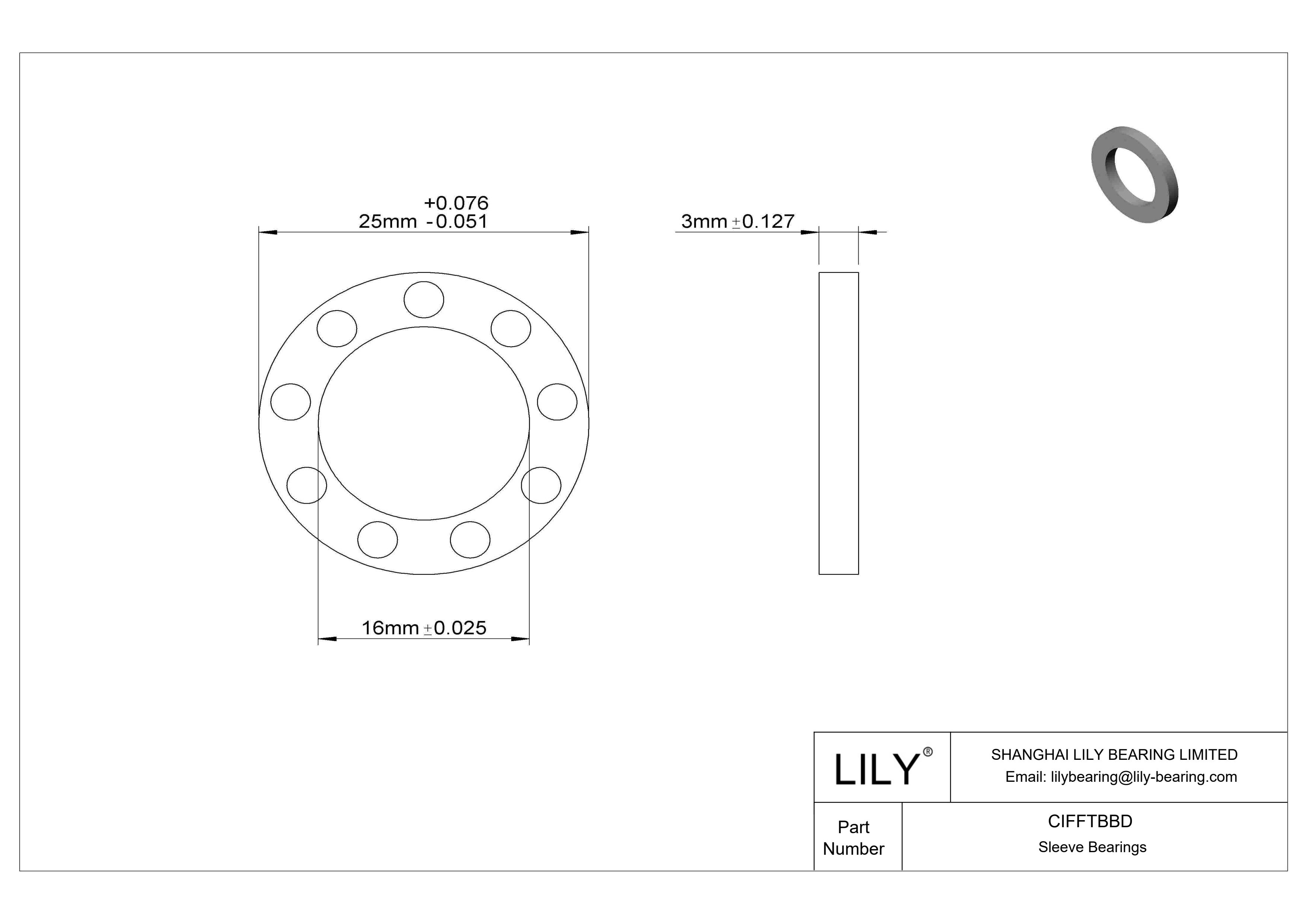 CIFFTBBD 高温干运转推力轴承 cad drawing