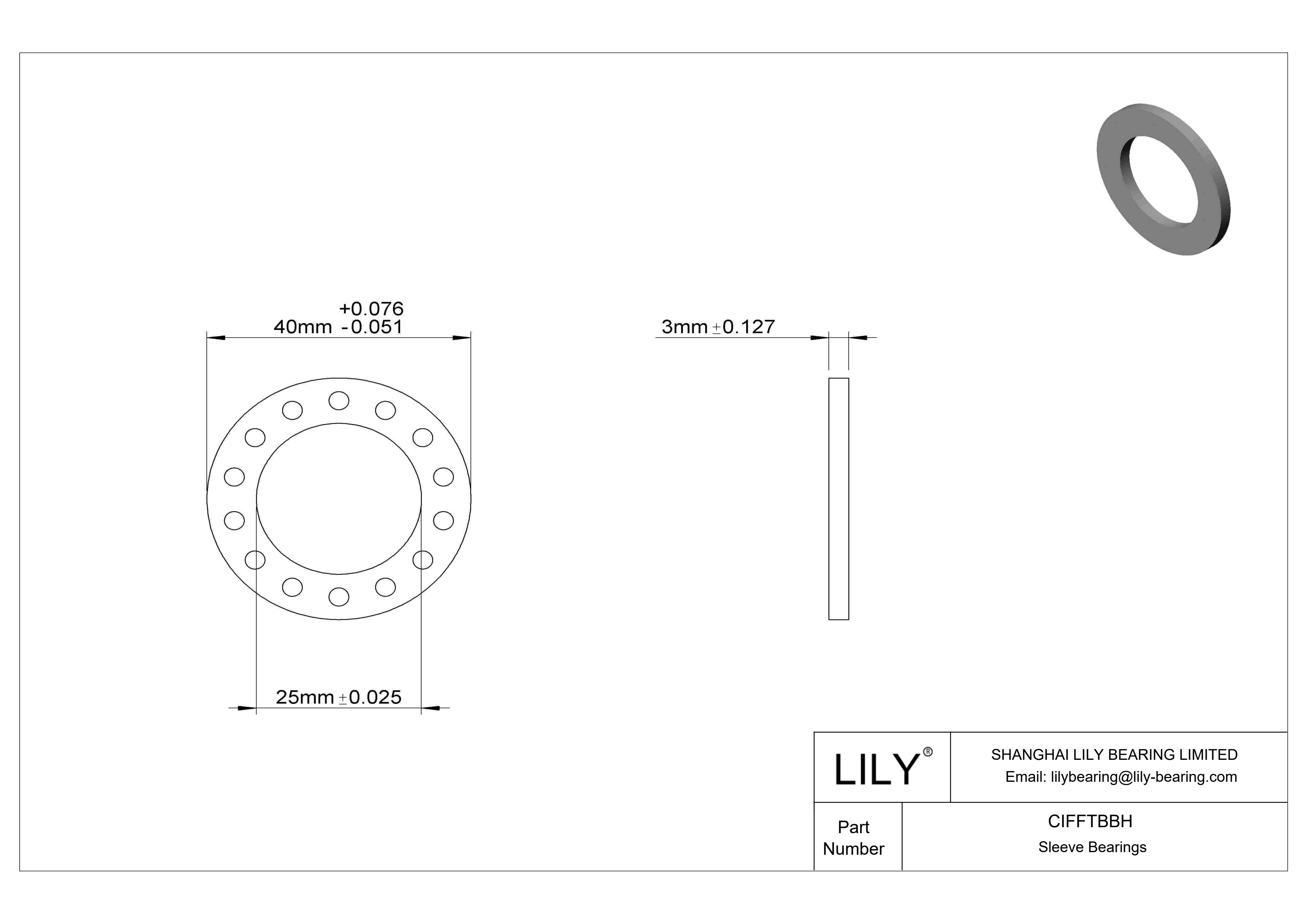 CIFFTBBH 高温干运转推力轴承 cad drawing