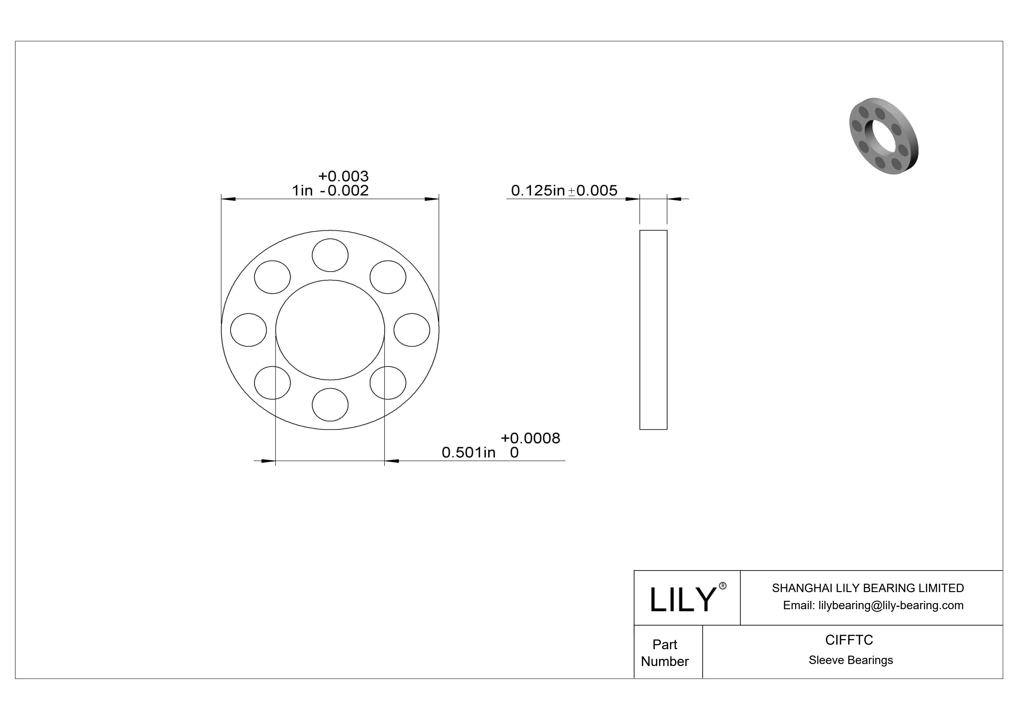 CIFFTC Rodamientos axiales de funcionamiento en seco para altas temperaturas cad drawing