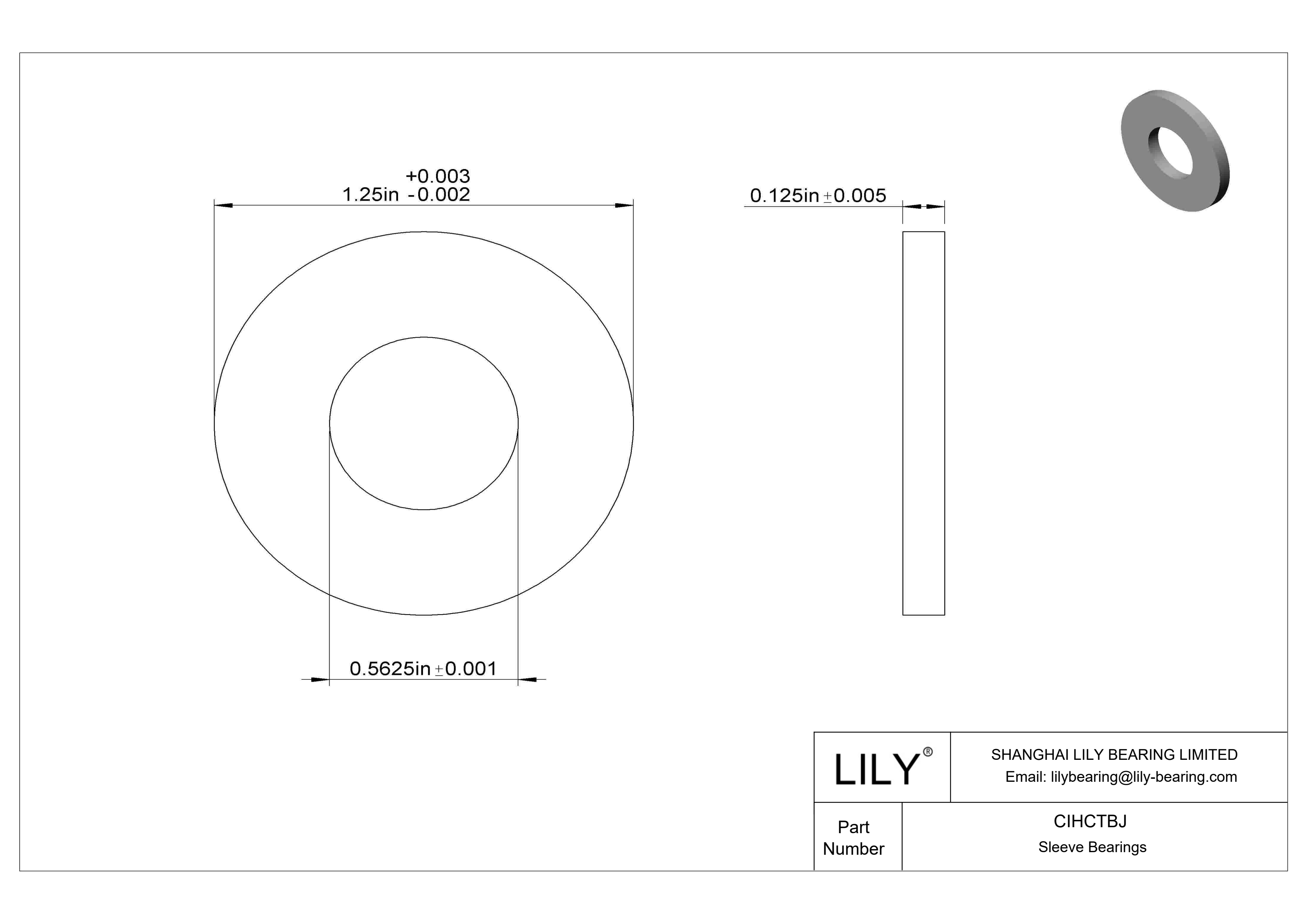 CIHCTBJ Rodamientos axiales resistentes a la corrosión cad drawing