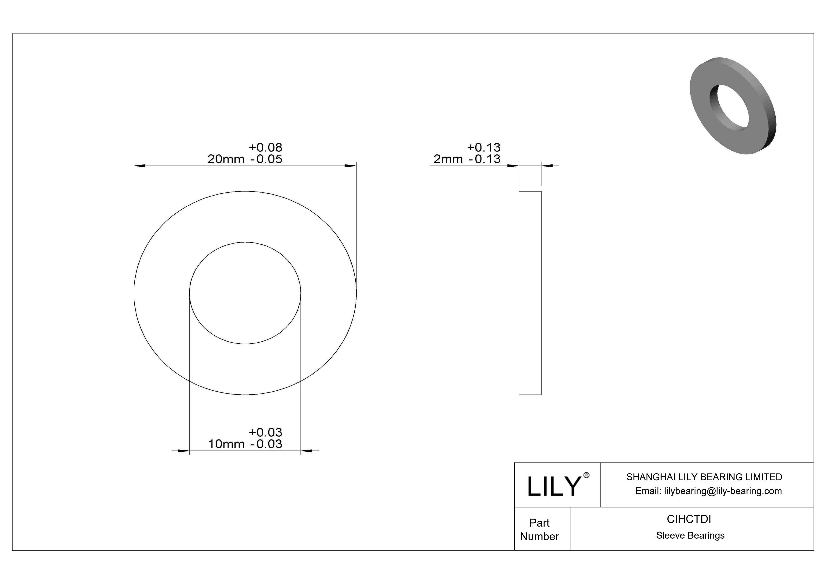 CIHCTDI Rodamientos axiales resistentes a la corrosión cad drawing