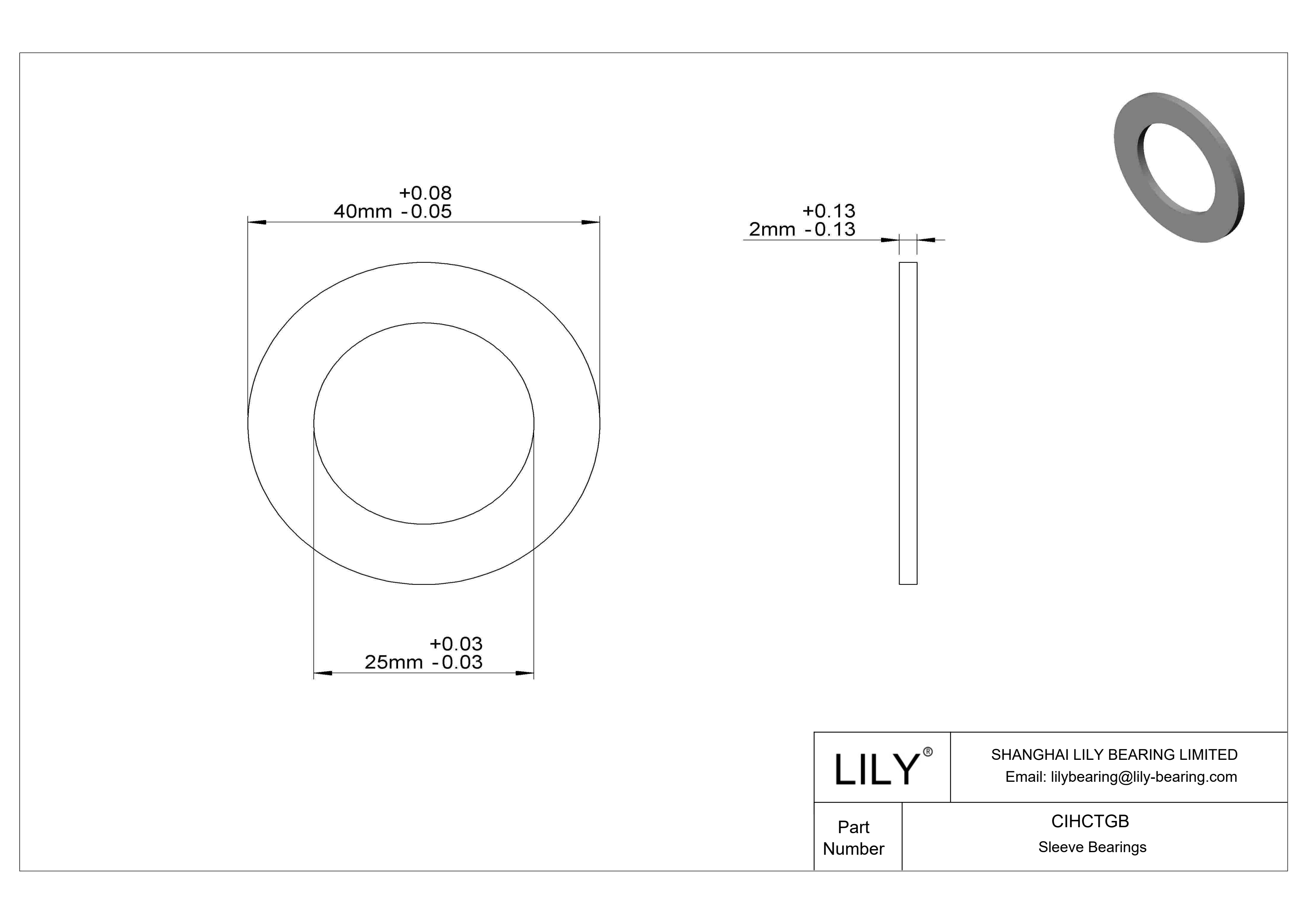 CIHCTGB Rodamientos axiales resistentes a la corrosión cad drawing