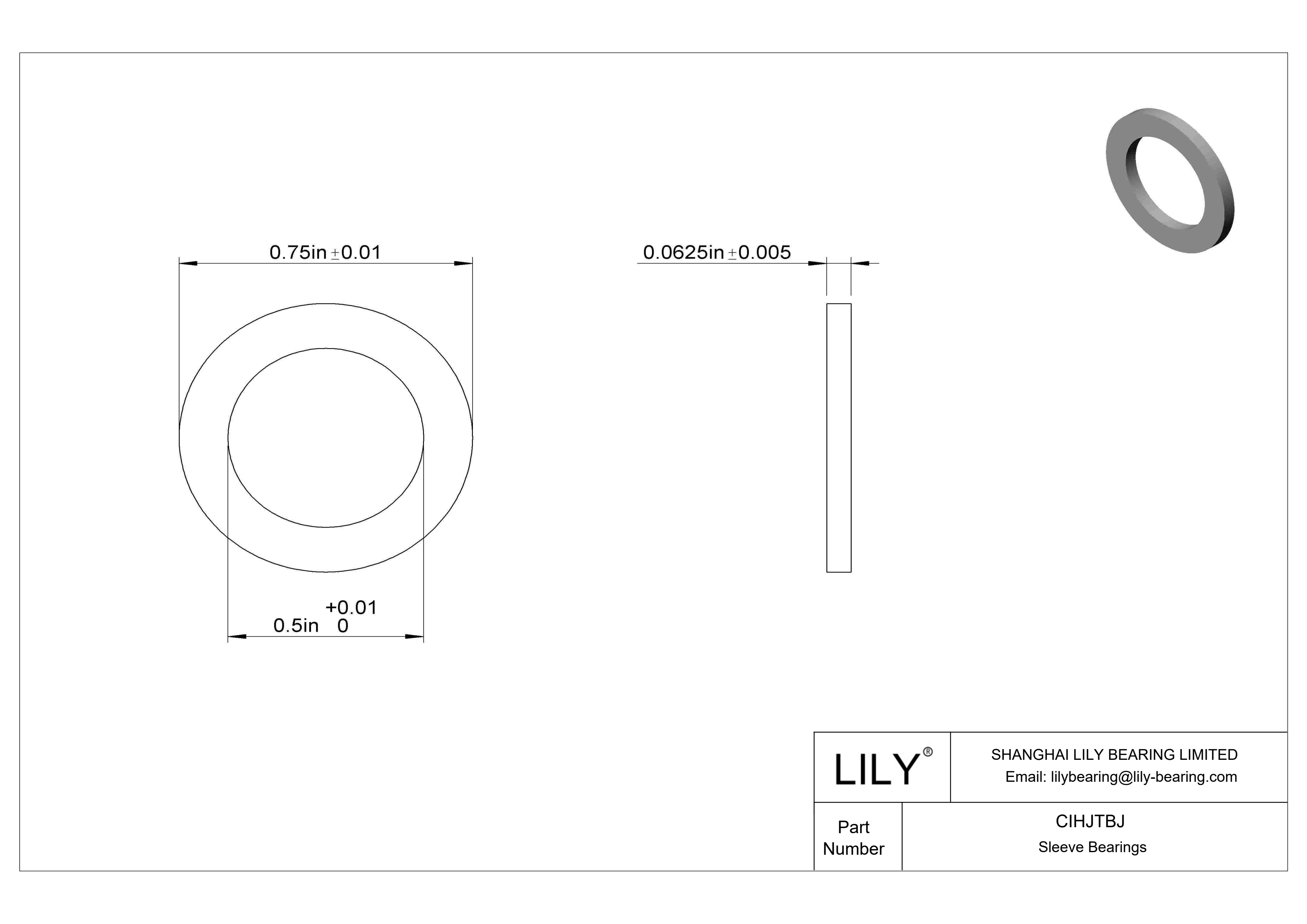 CIHJTBJ 高负荷油浸推力轴承 cad drawing