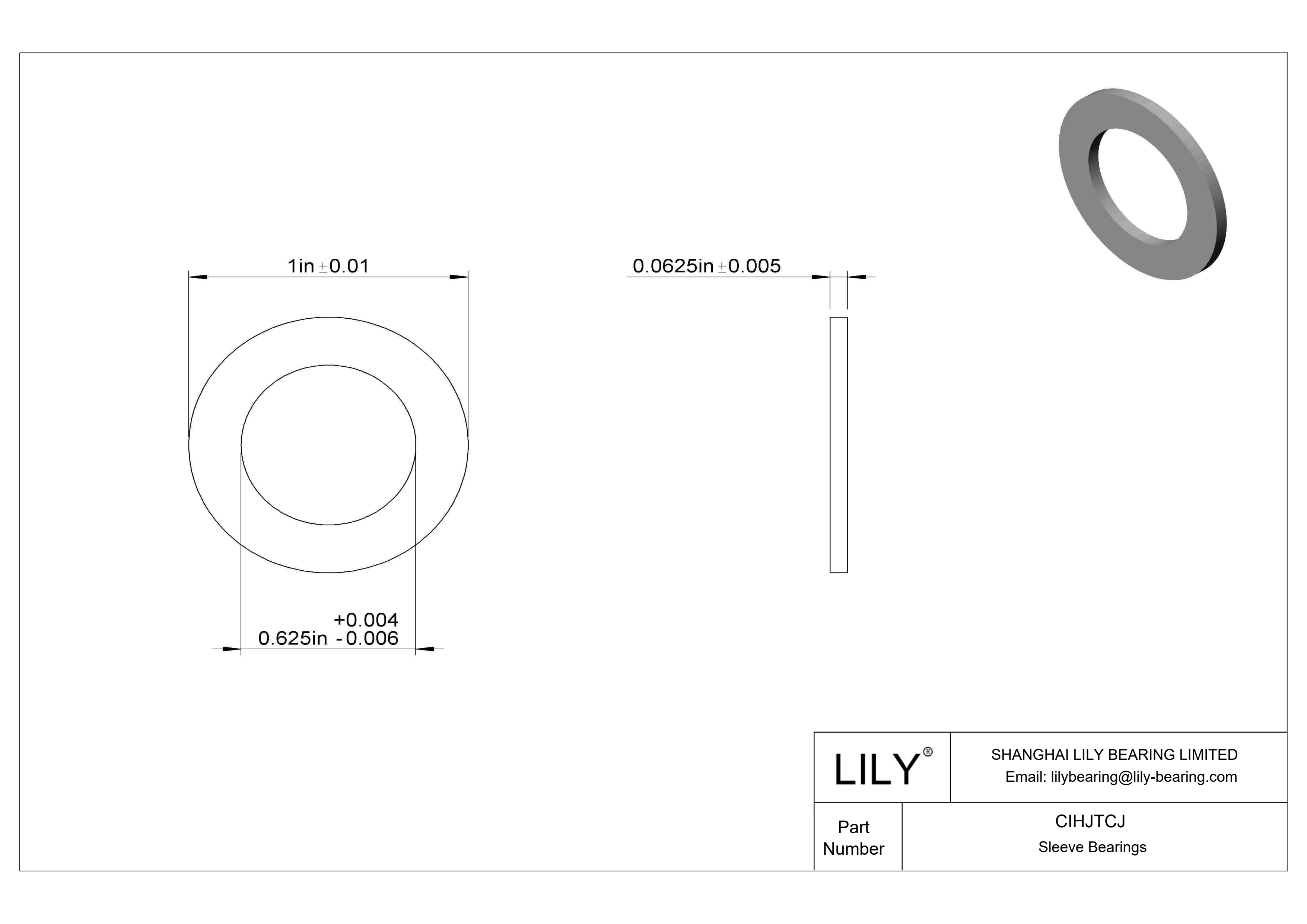 CIHJTCJ 高负荷油浸推力轴承 cad drawing