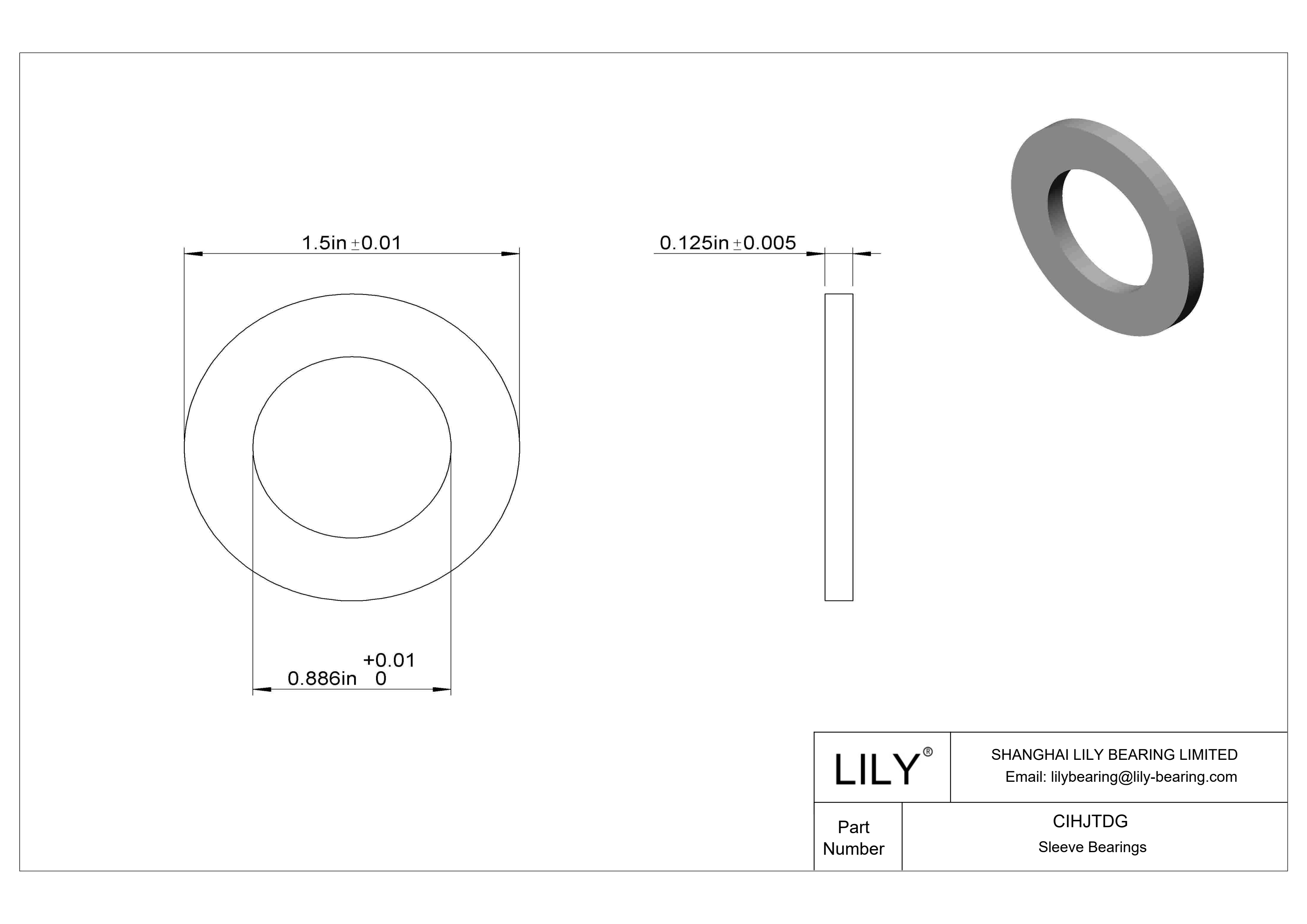 CIHJTDG 高负荷油浸推力轴承 cad drawing