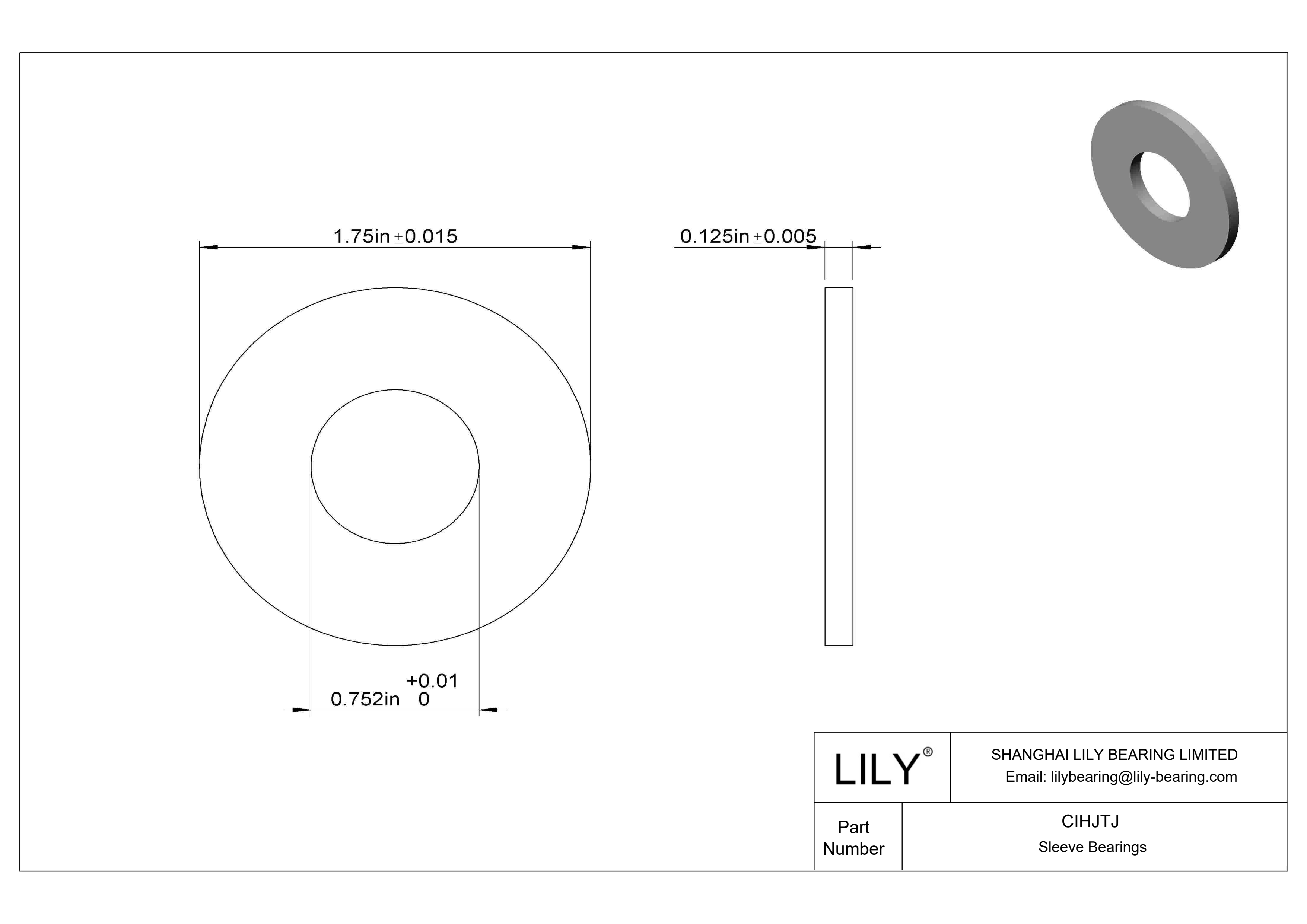 CIHJTJ 高负荷油浸推力轴承 cad drawing