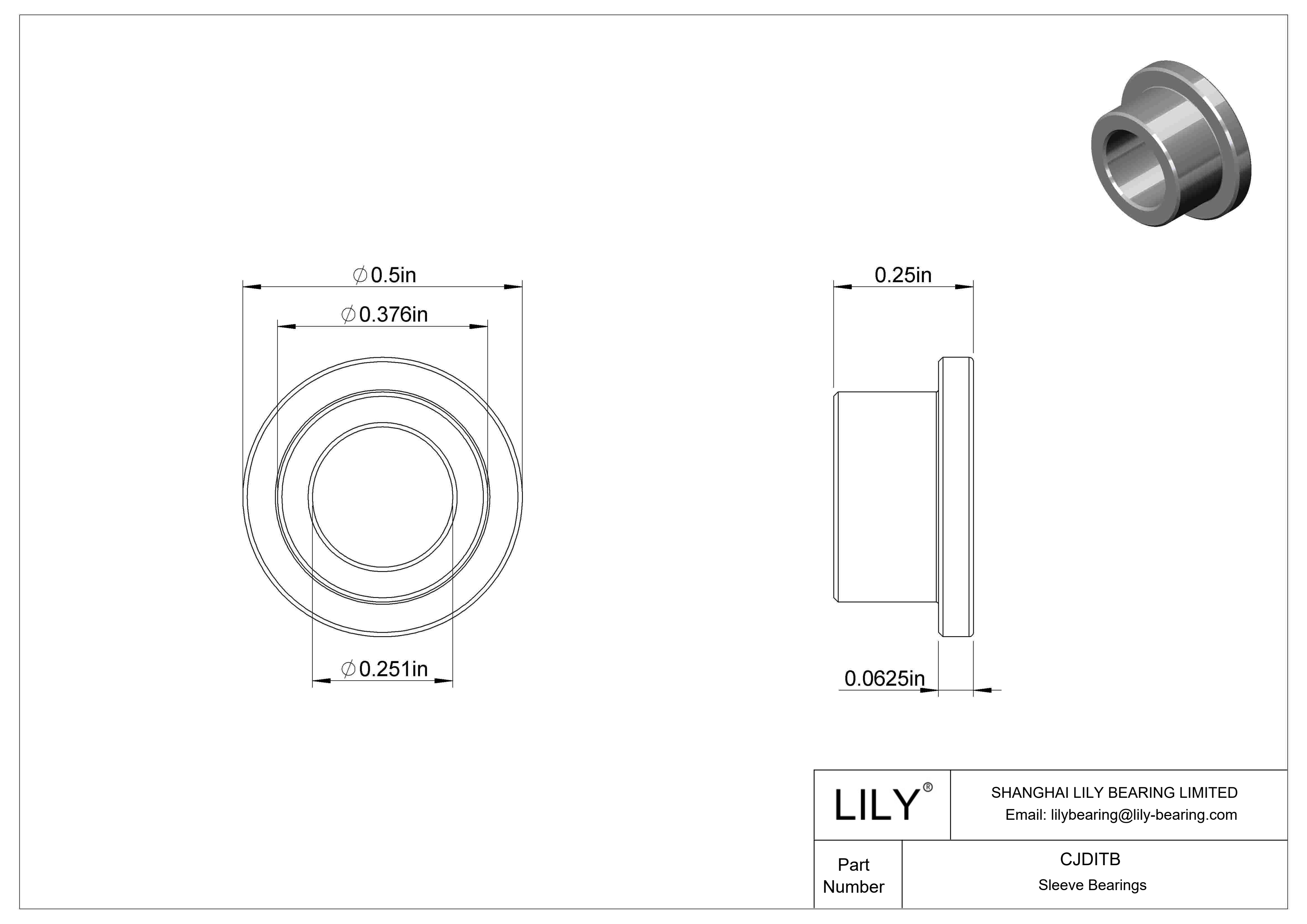 CJDITB 高负荷油浸法兰滑动轴承 cad drawing