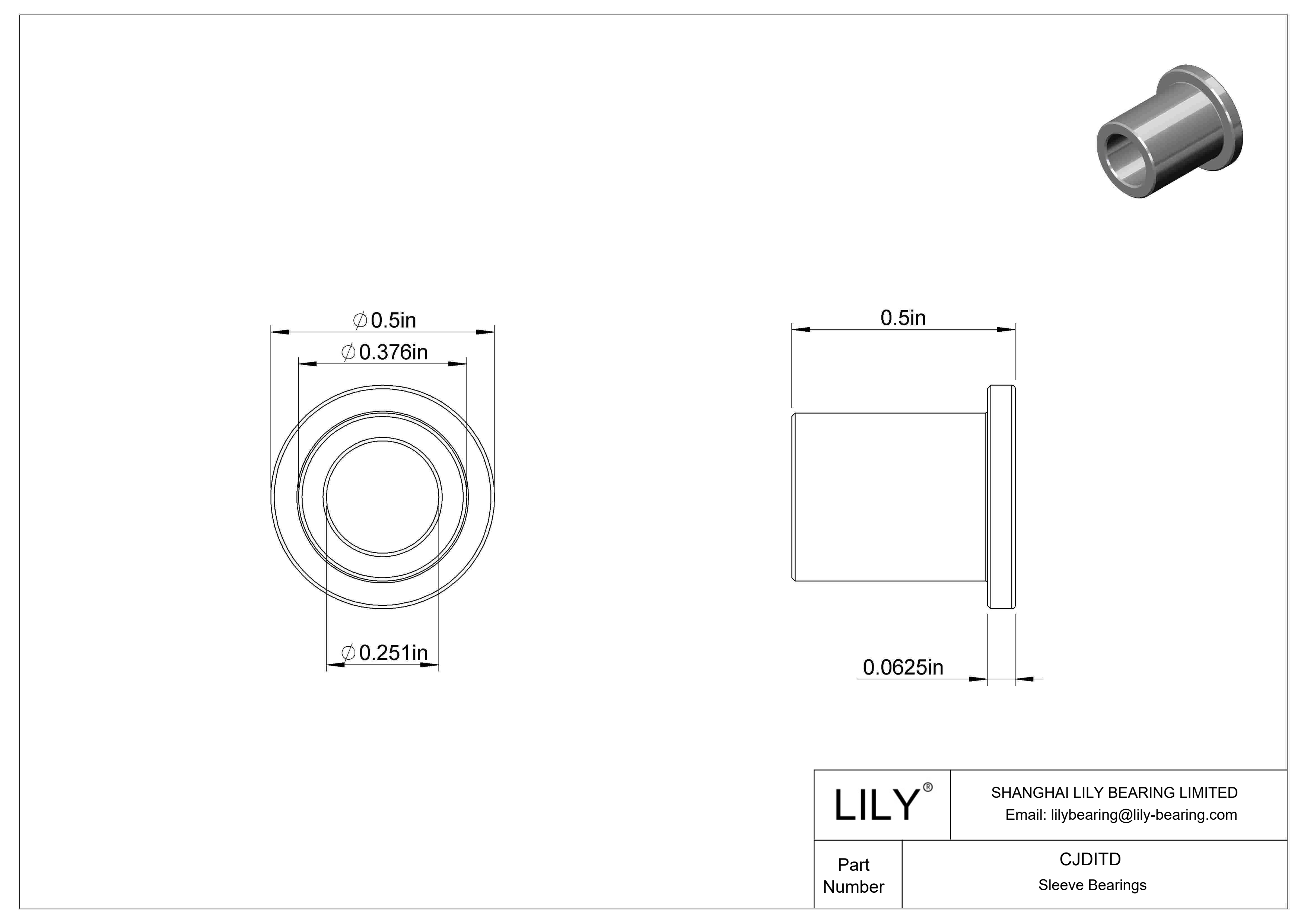 CJDITD 高负荷油浸法兰滑动轴承 cad drawing