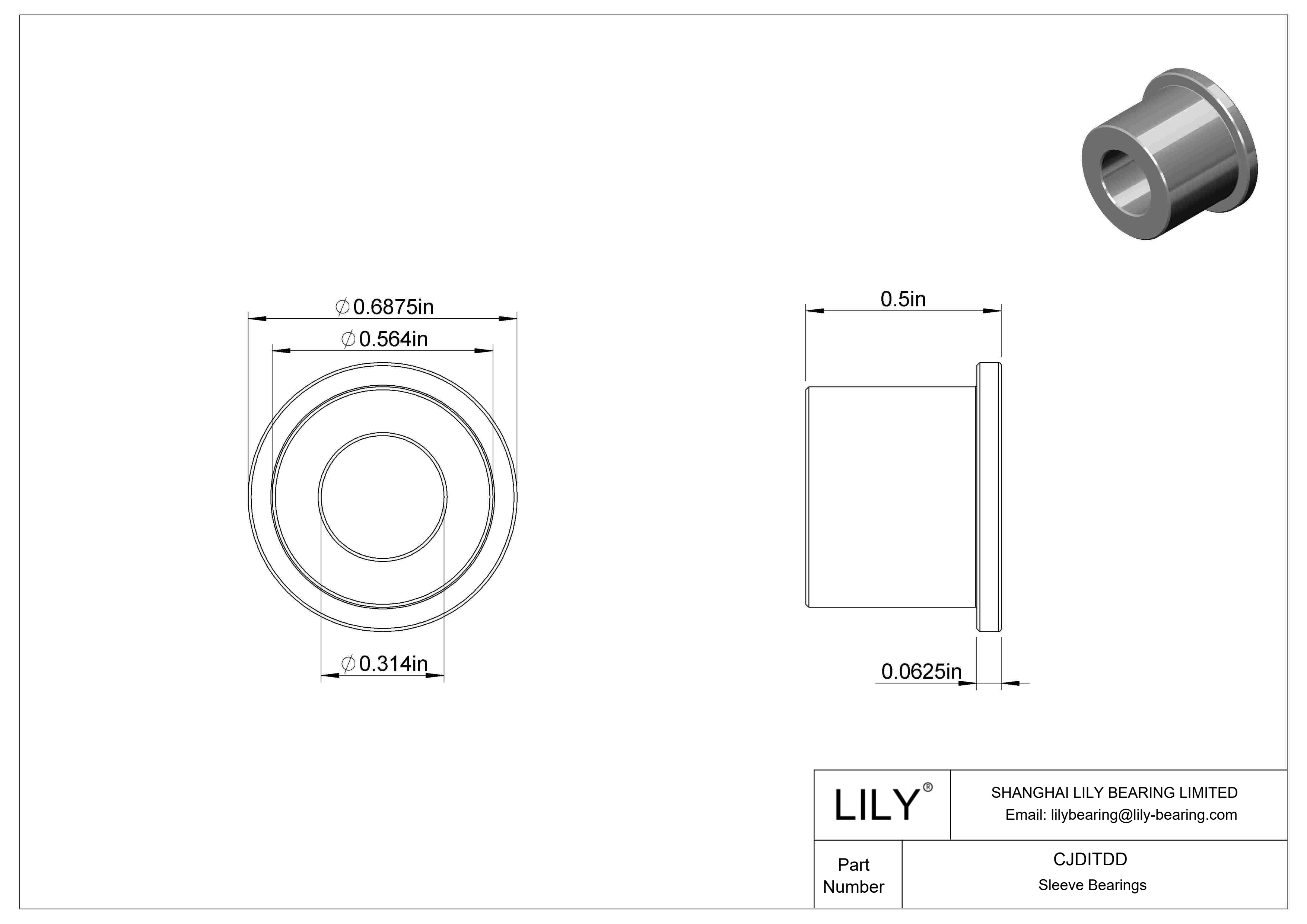 CJDITDD 高负荷油浸法兰滑动轴承 cad drawing