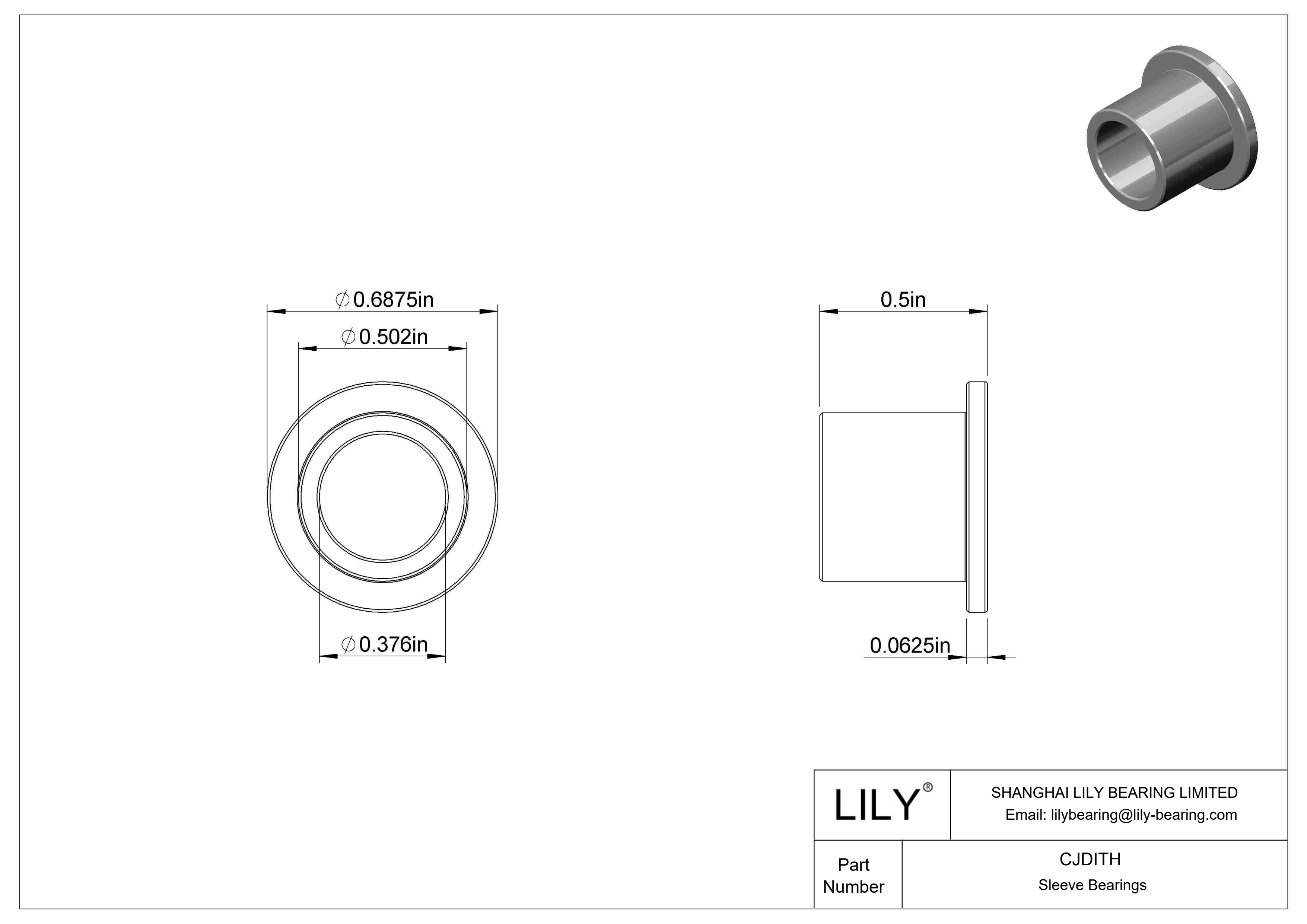 CJDITH 高负荷油浸法兰滑动轴承 cad drawing