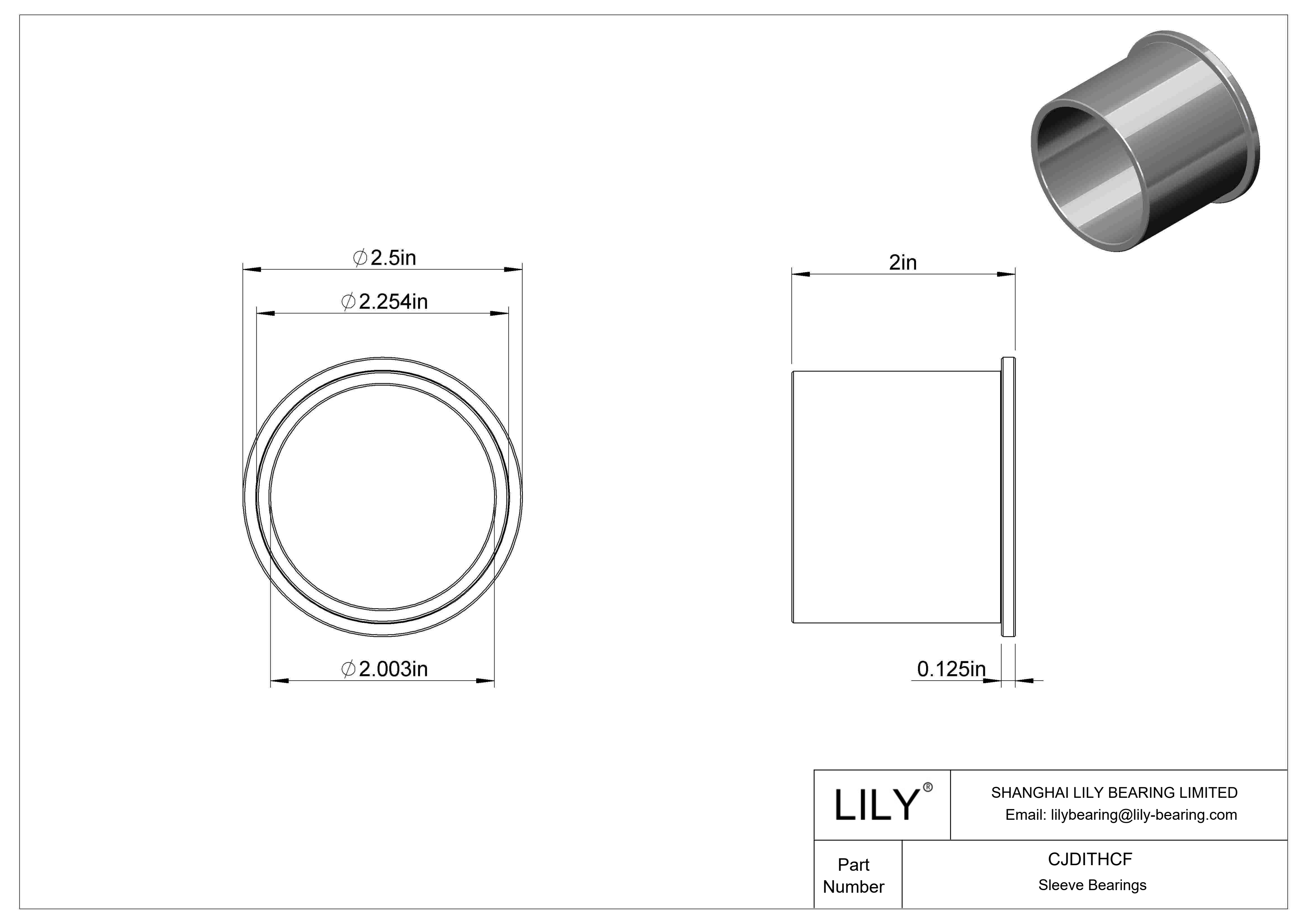 CJDITHCF 高负荷油浸法兰滑动轴承 cad drawing