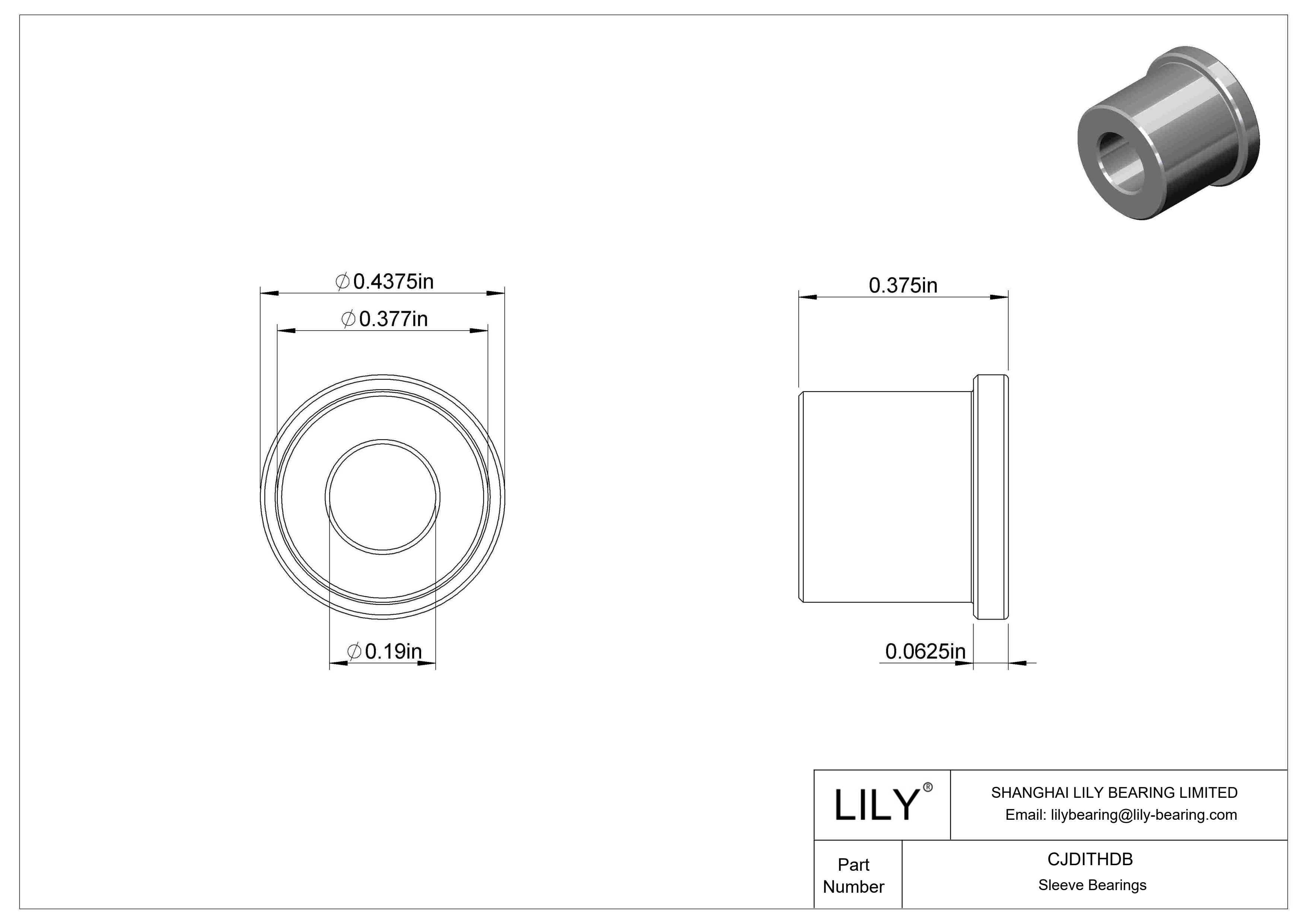 CJDITHDB 高负荷油浸法兰滑动轴承 cad drawing