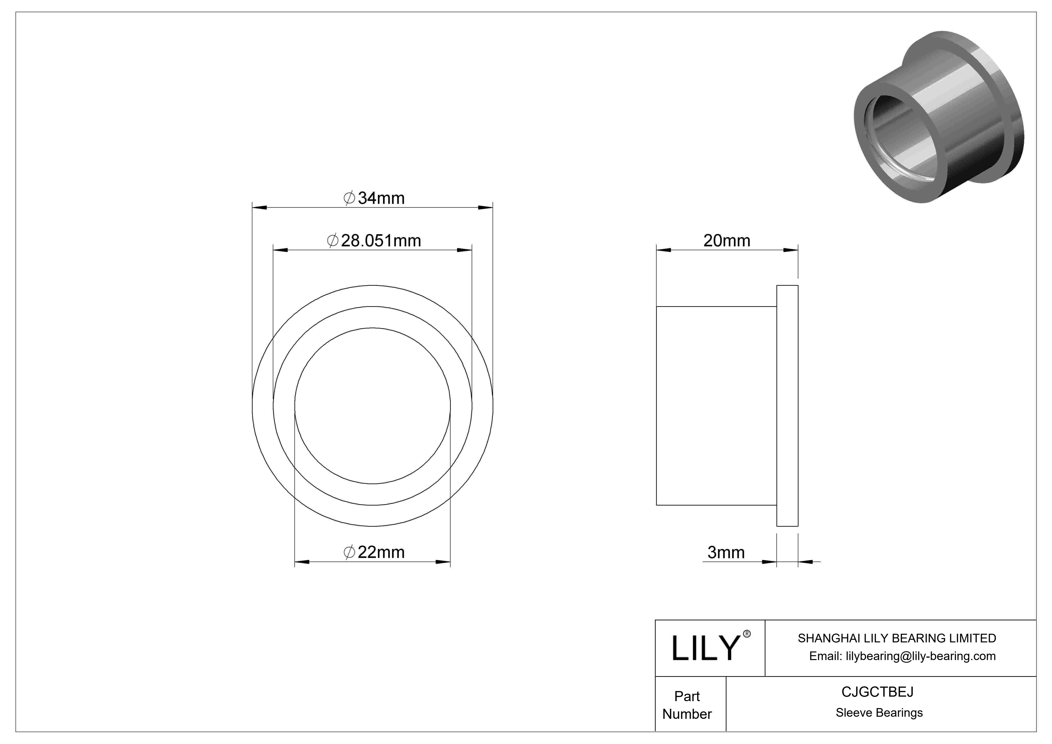 CJGCTBEJ 高温干运转法兰滑动轴承 cad drawing