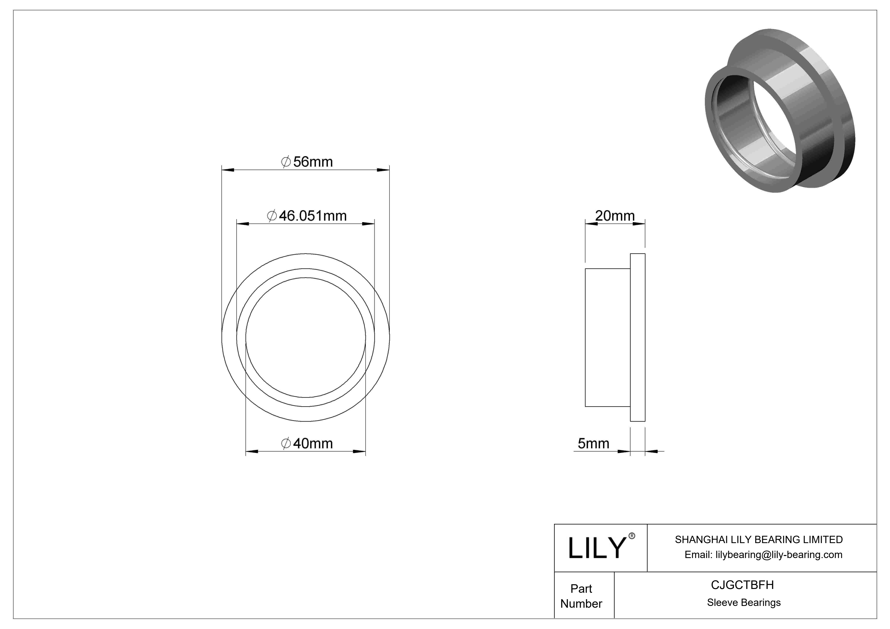 CJGCTBFH 高温干运转法兰滑动轴承 cad drawing