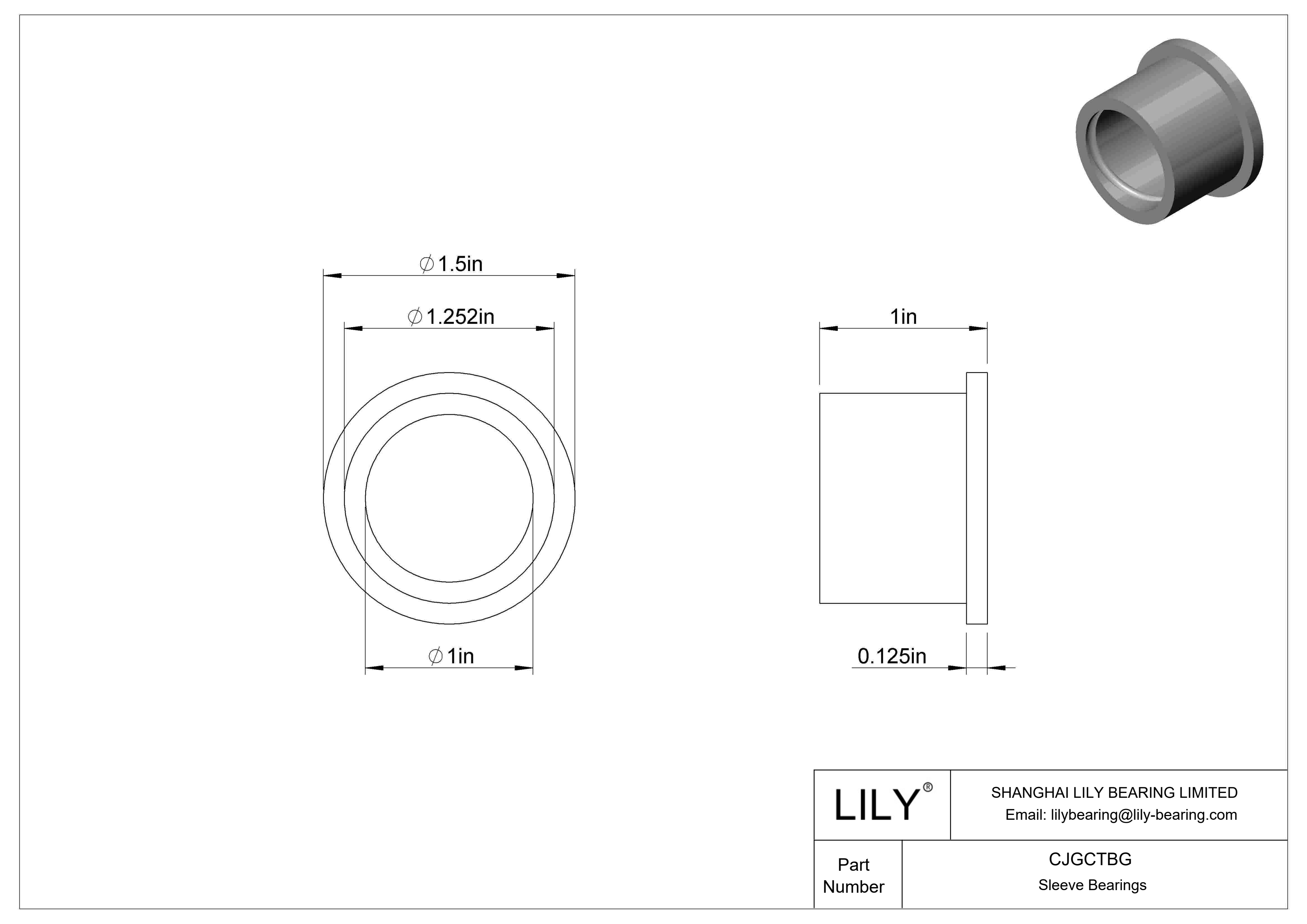 CJGCTBG 高温干运转法兰滑动轴承 cad drawing