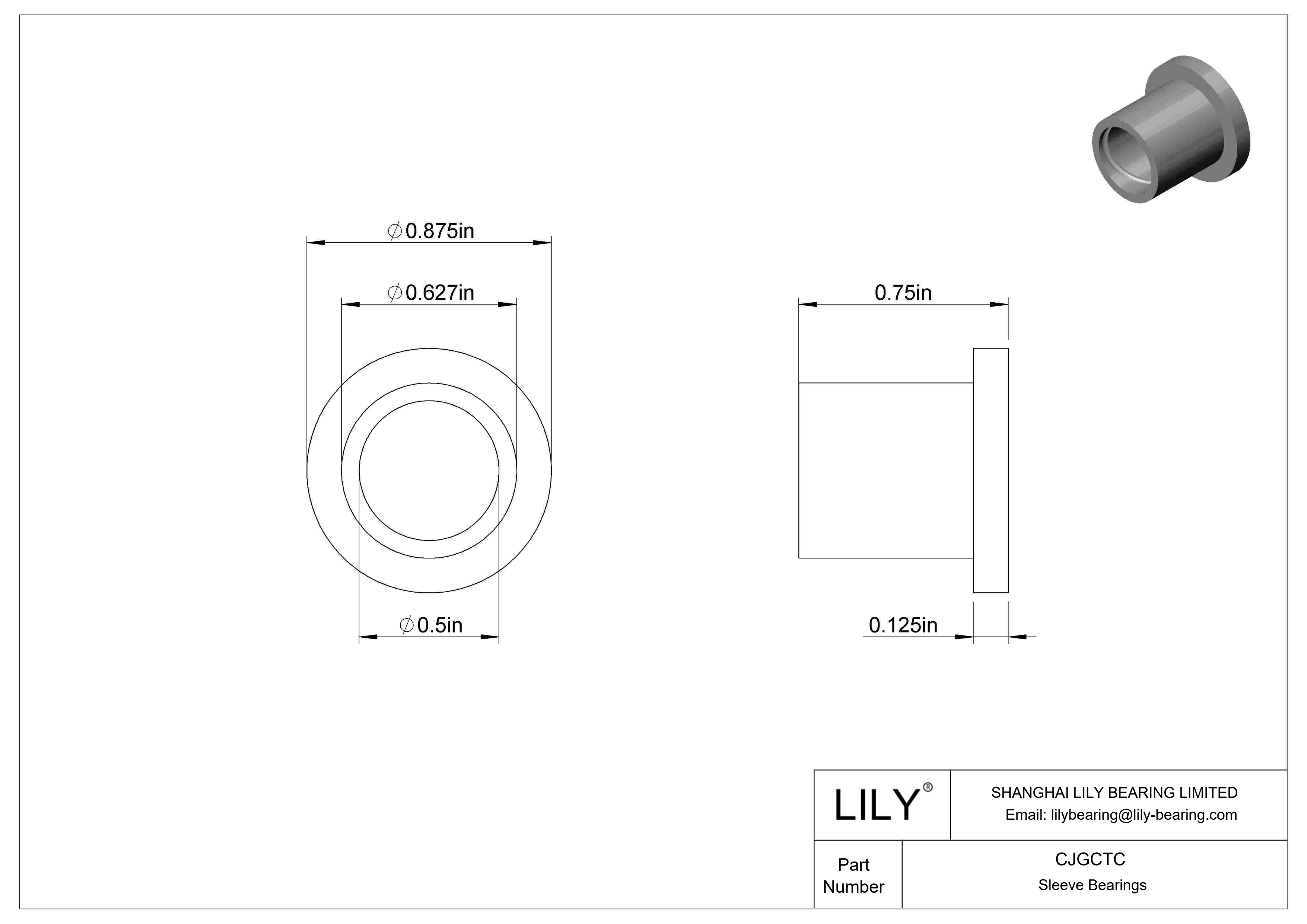 CJGCTC 高温干运转法兰滑动轴承 cad drawing