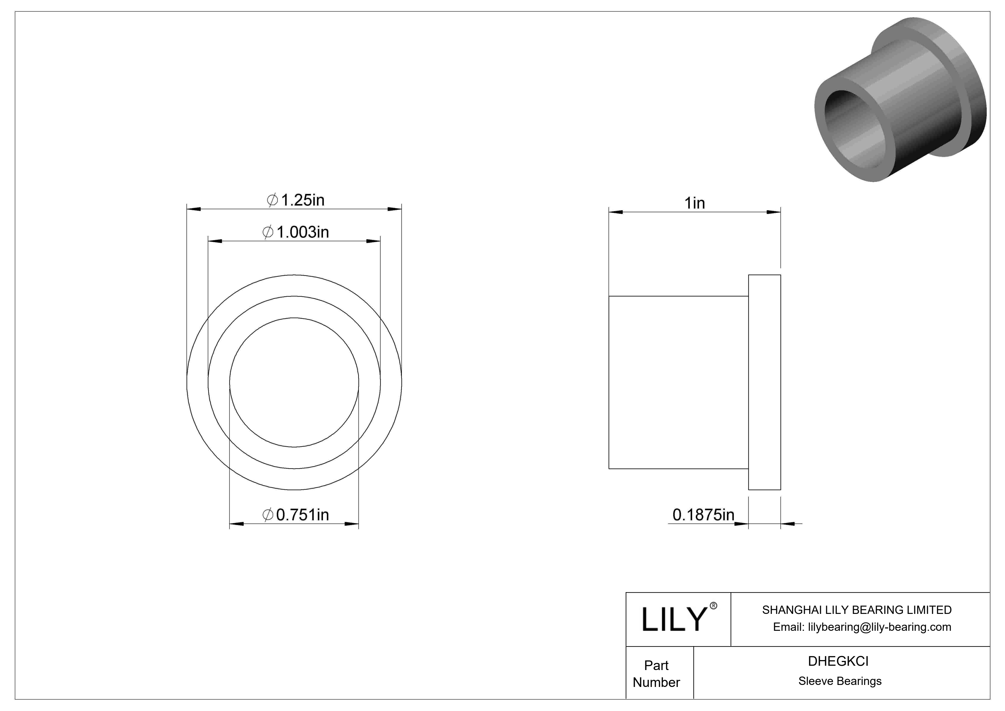 DHEGKCI 食品工业用油浸式法兰滑动轴承 cad drawing