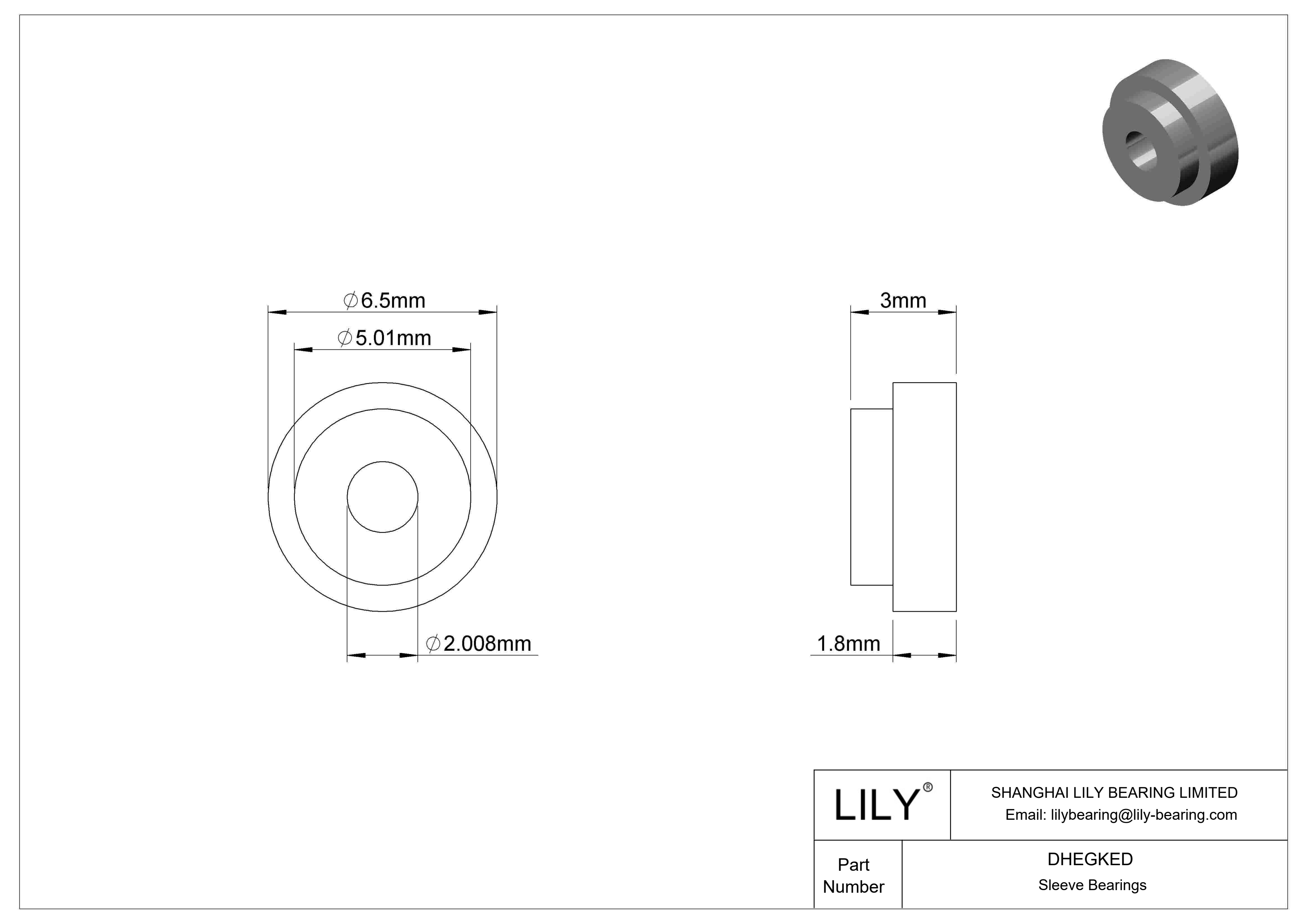 DHEGKED 食品工业用油浸式法兰滑动轴承 cad drawing