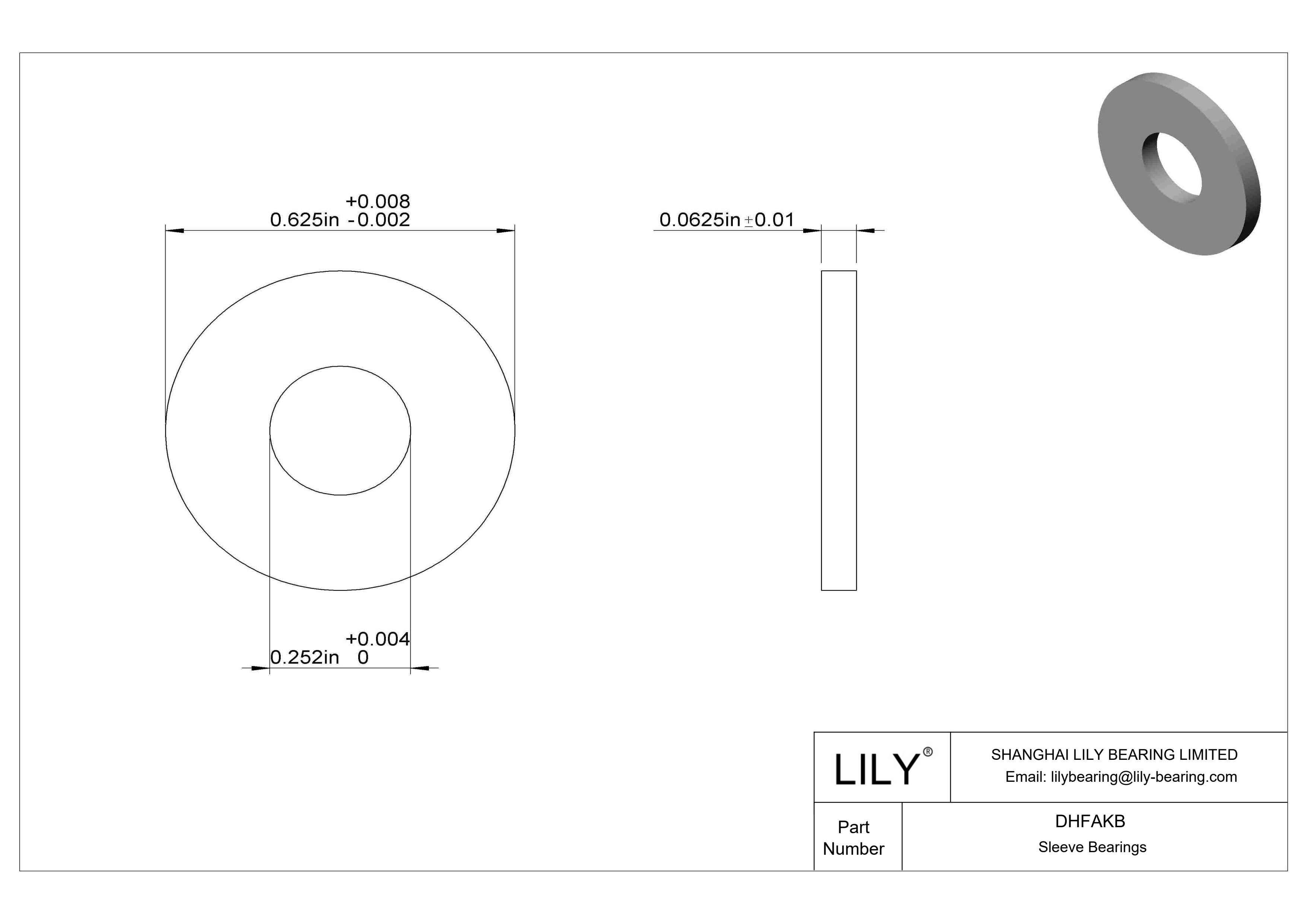 DHFAKB 高负荷油浸推力轴承 cad drawing