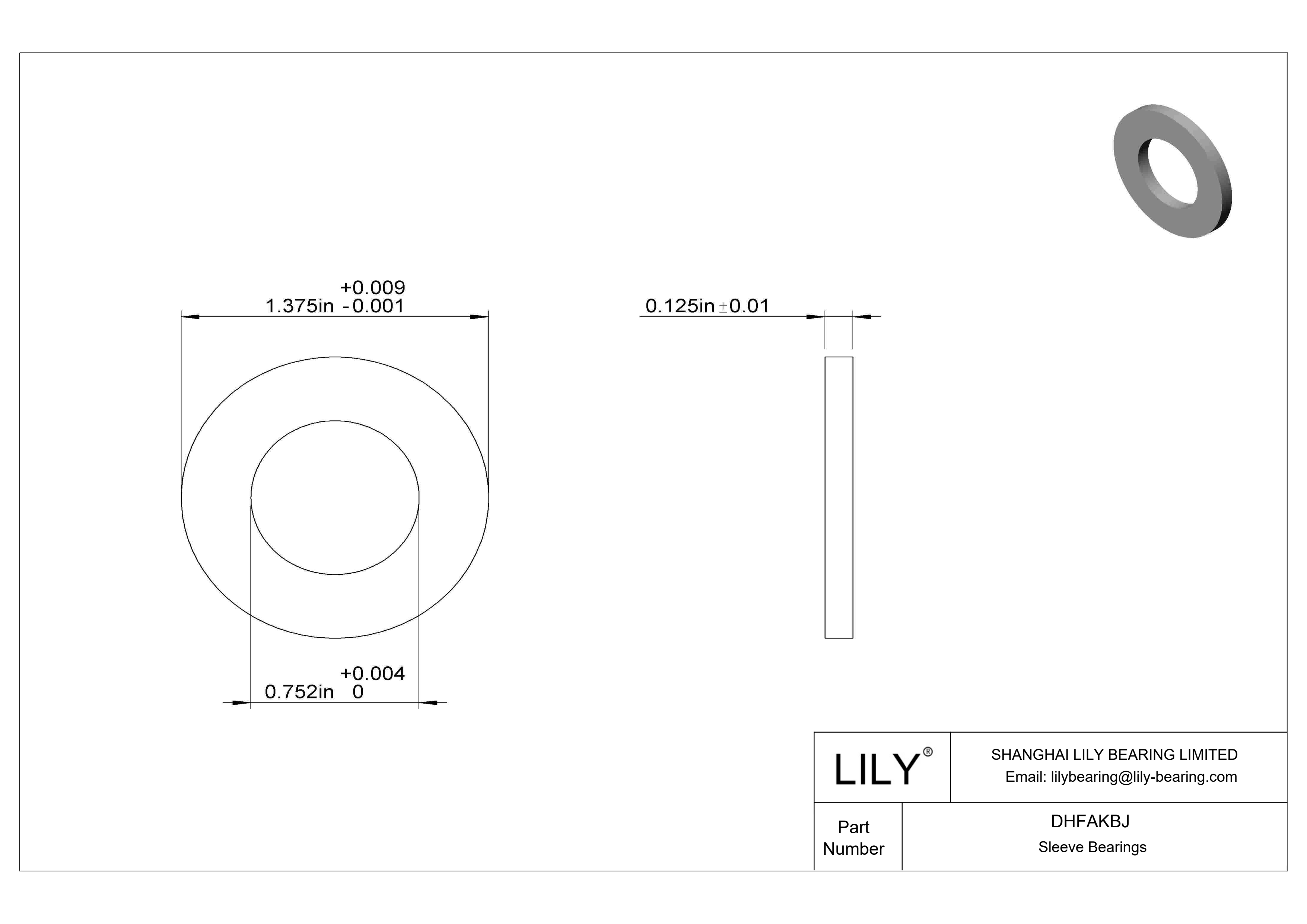 DHFAKBJ 高负荷油浸推力轴承 cad drawing