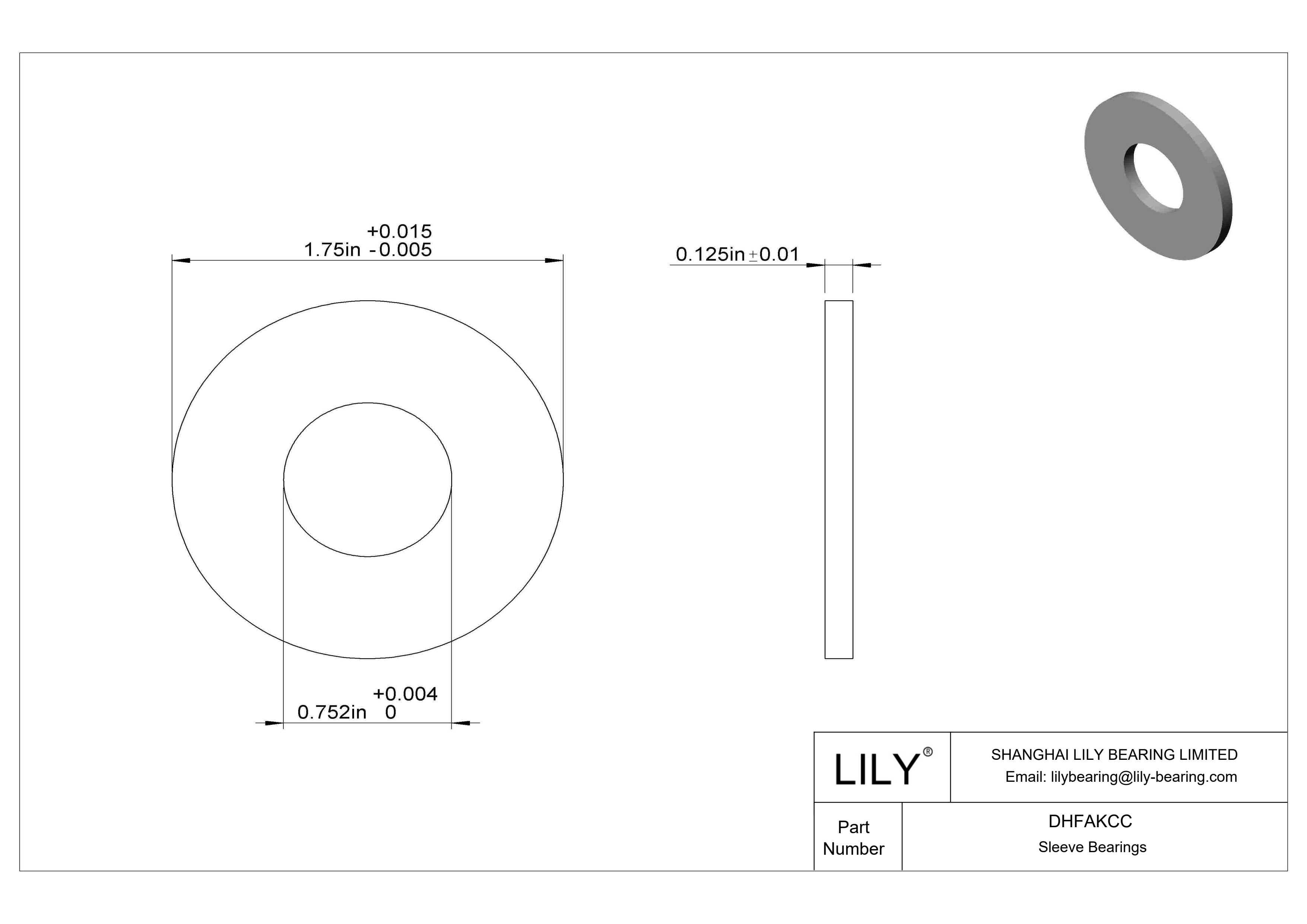 DHFAKCC 高负荷油浸推力轴承 cad drawing