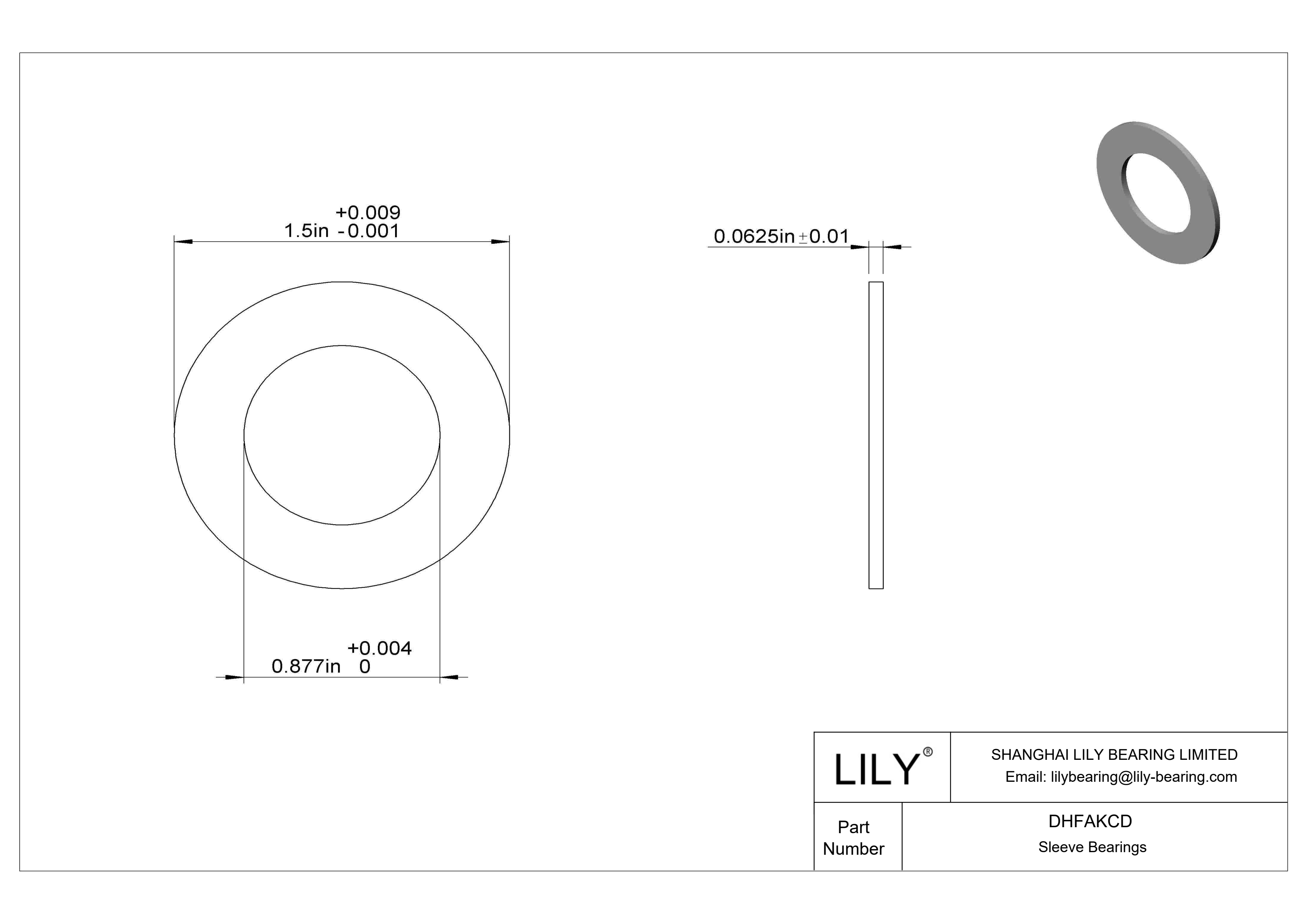 DHFAKCD 高负荷油浸推力轴承 cad drawing