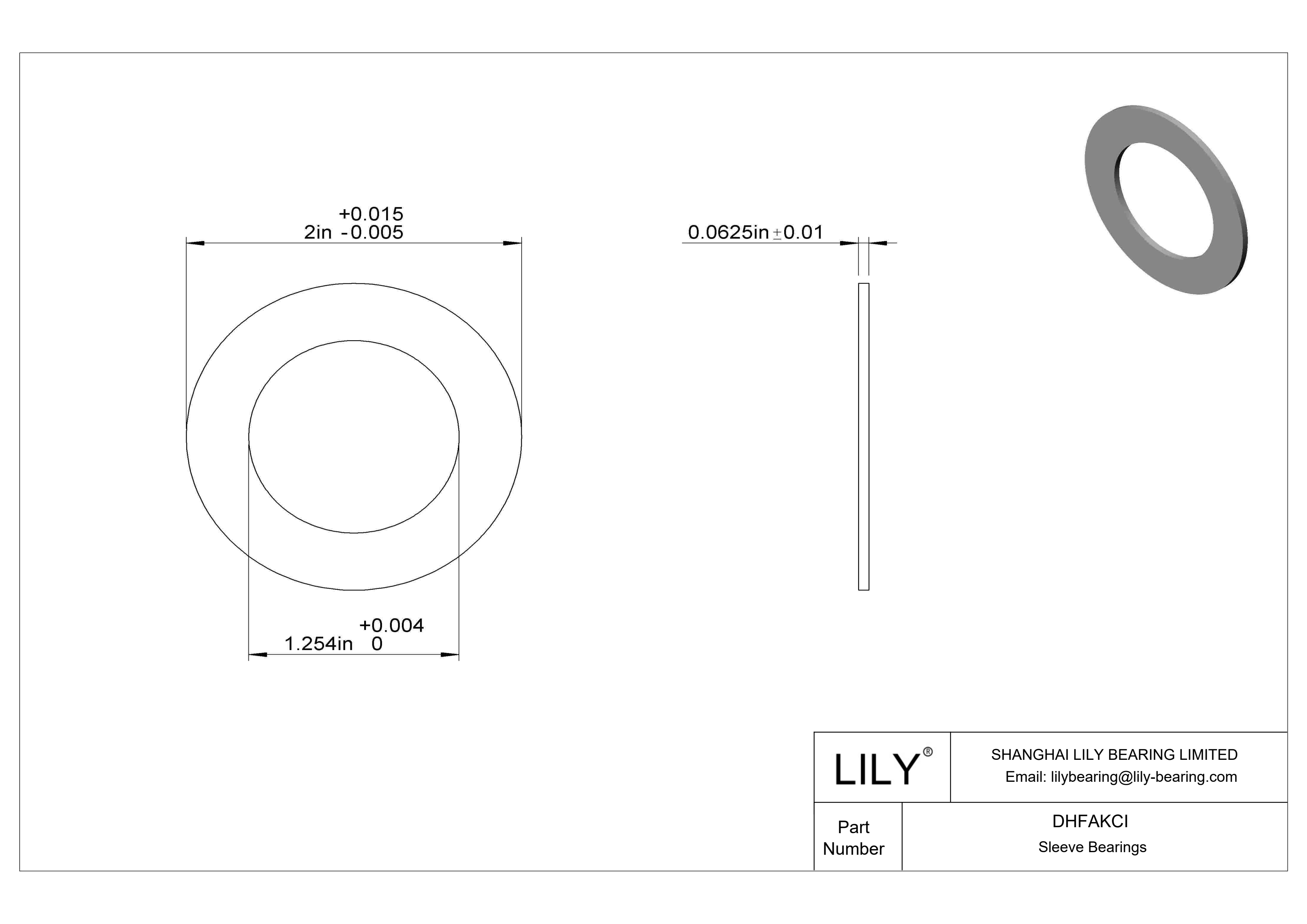 DHFAKCI 高负荷油浸推力轴承 cad drawing