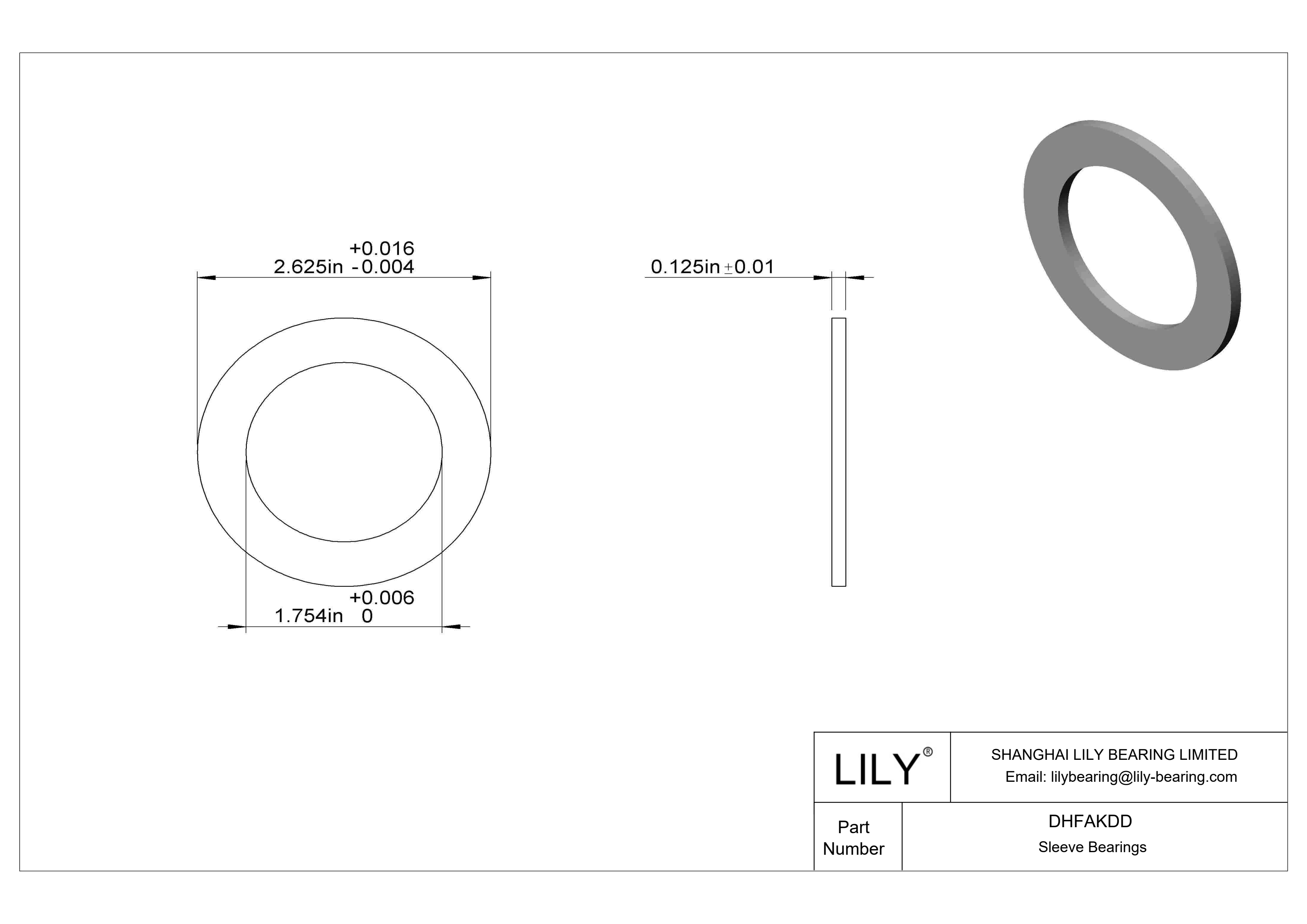 DHFAKDD 高负荷油浸推力轴承 cad drawing