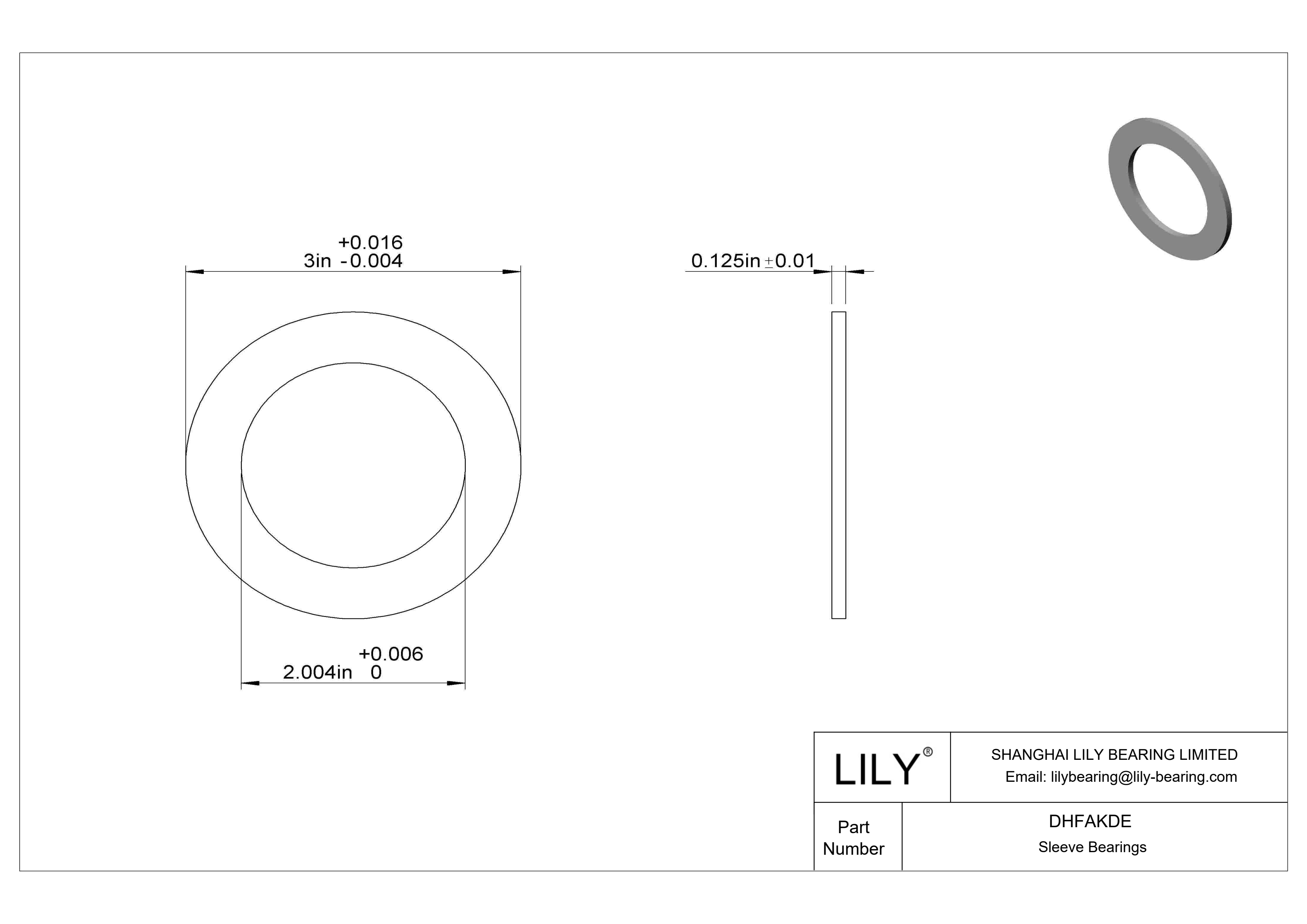 DHFAKDE 高负荷油浸推力轴承 cad drawing