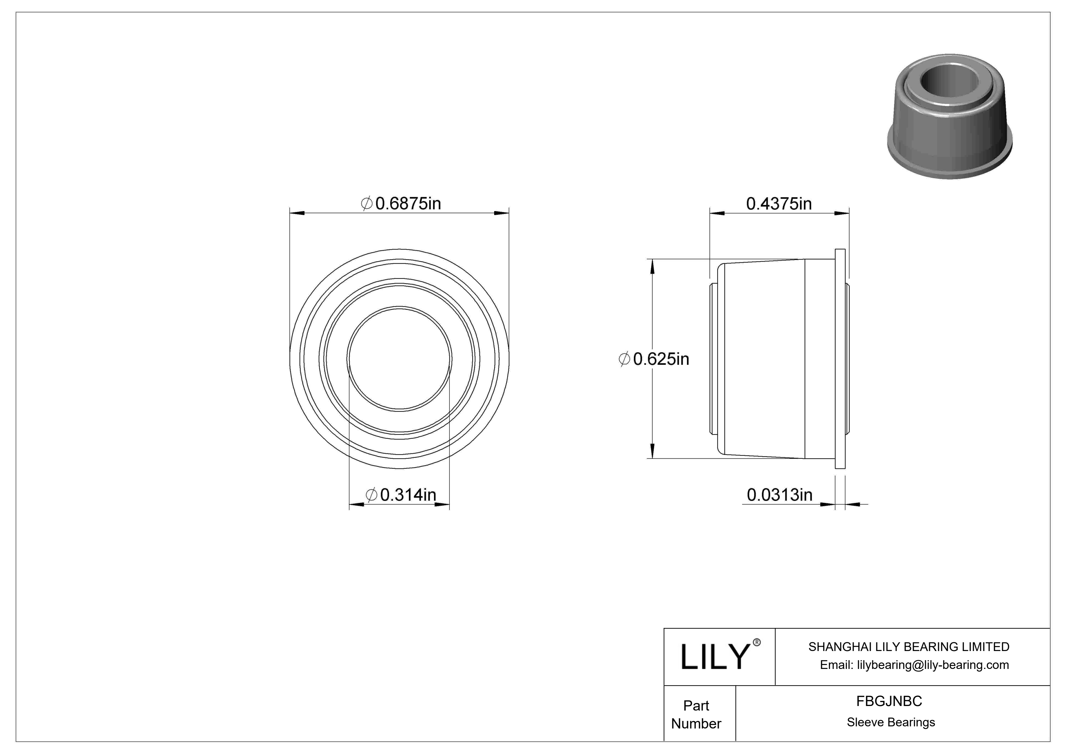 FBGJNBC 高速自动调心干运转法兰滑动轴承 cad drawing