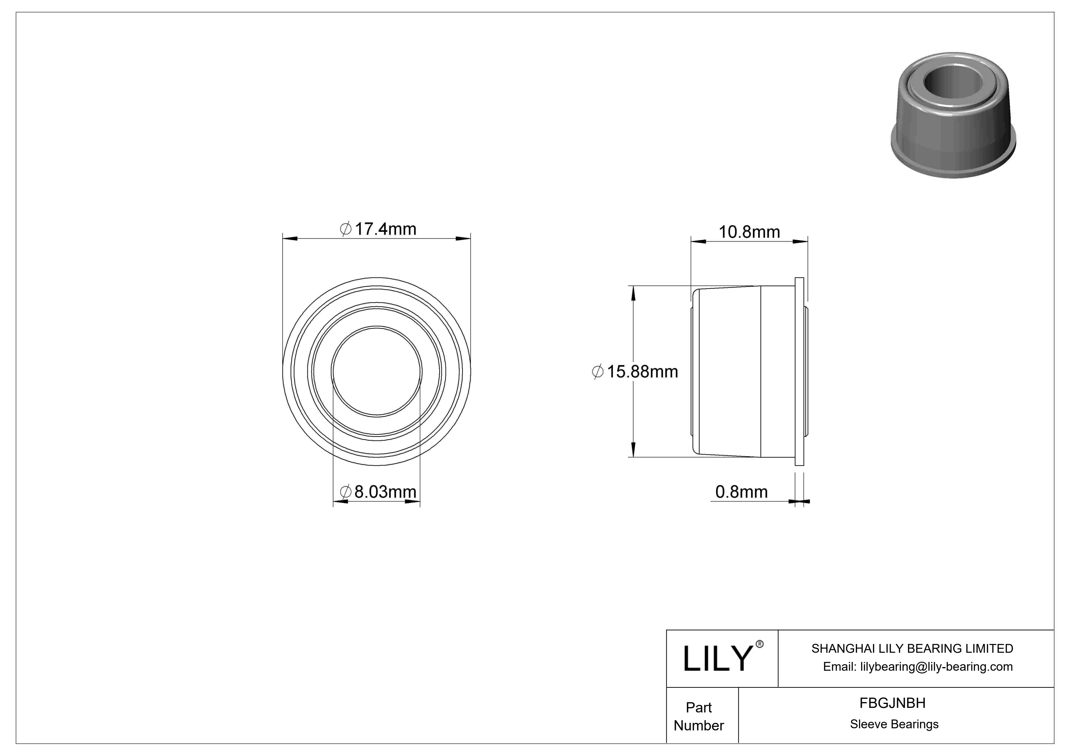 FBGJNBH 高速自动调心干运转法兰滑动轴承 cad drawing