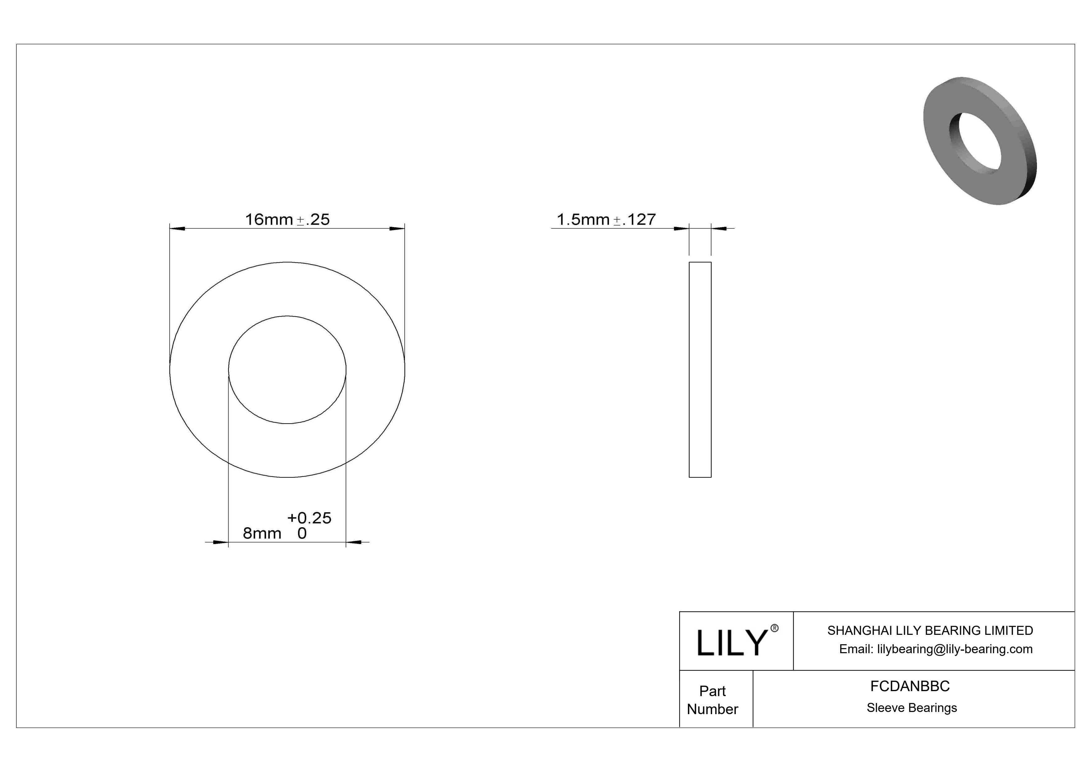 FCDANBBC 高负荷油浸推力轴承 cad drawing