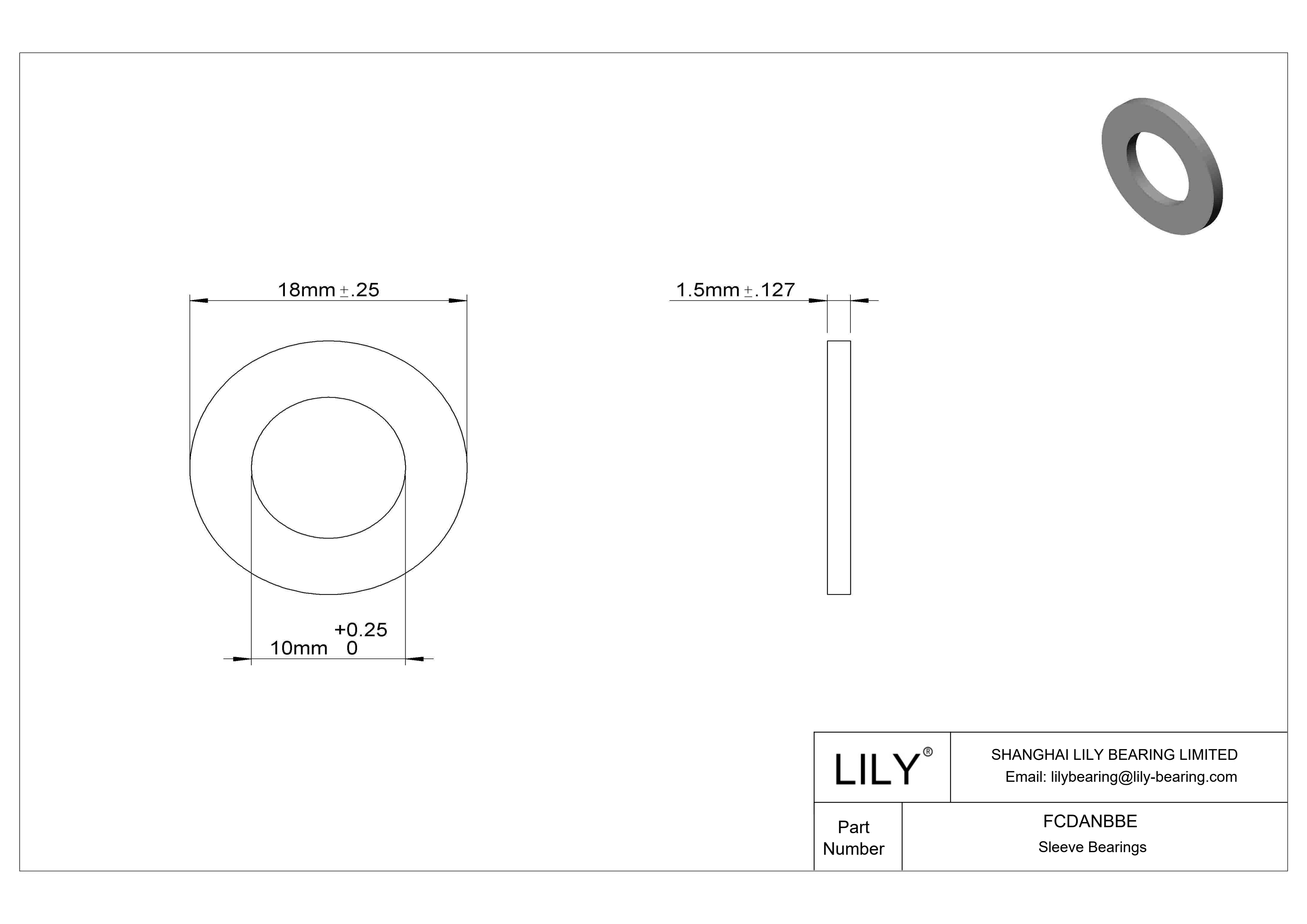 FCDANBBE 高负荷油浸推力轴承 cad drawing