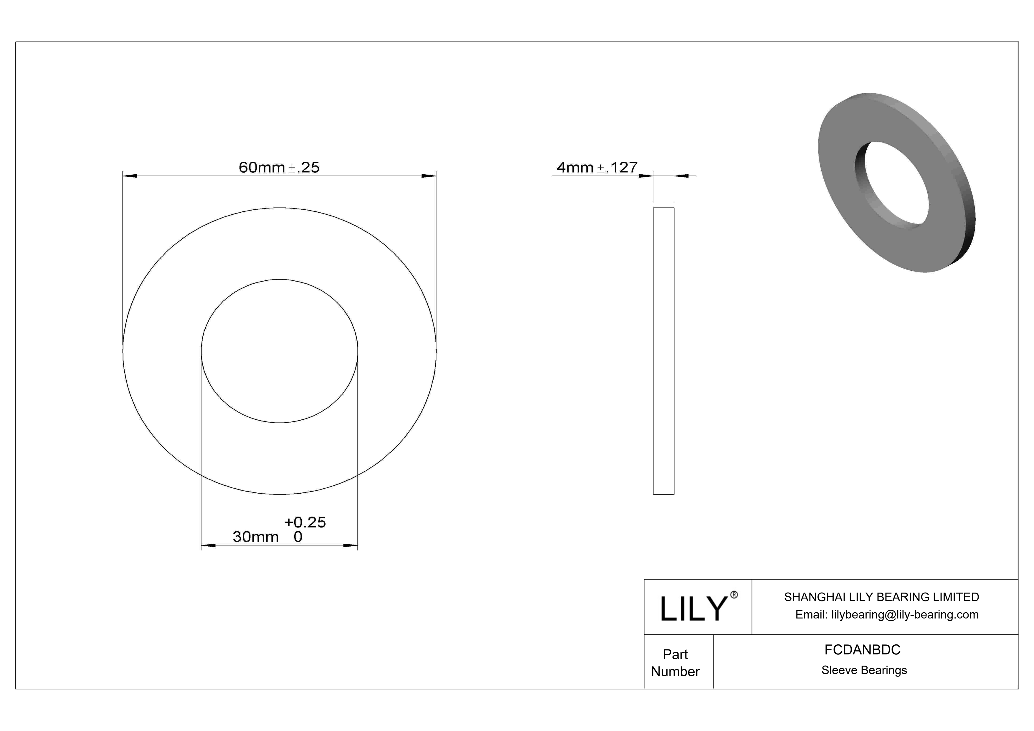 FCDANBDC 高负荷油浸推力轴承 cad drawing