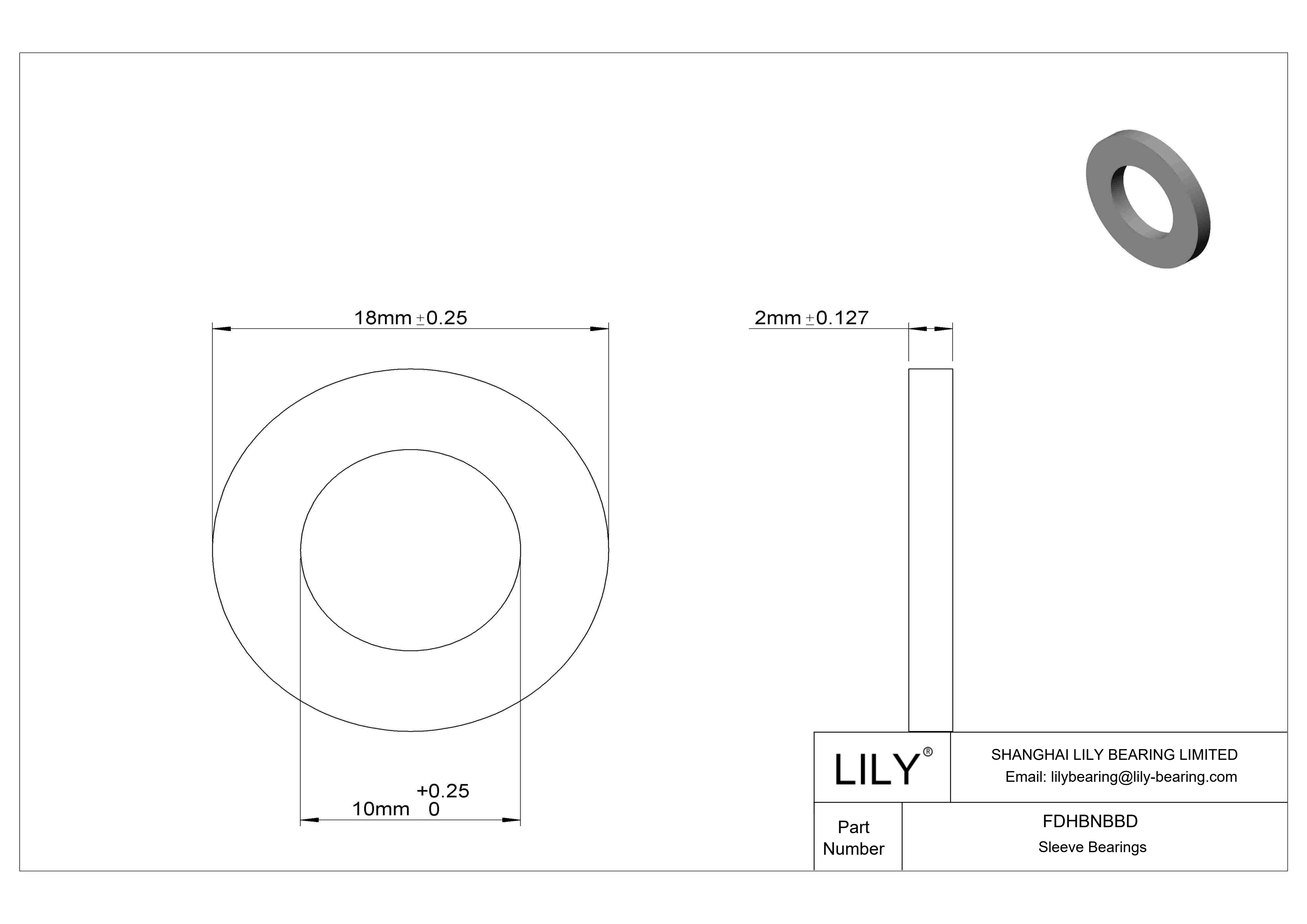 FDHBNBBD 高负荷食品工业用油浸式推力轴承 cad drawing