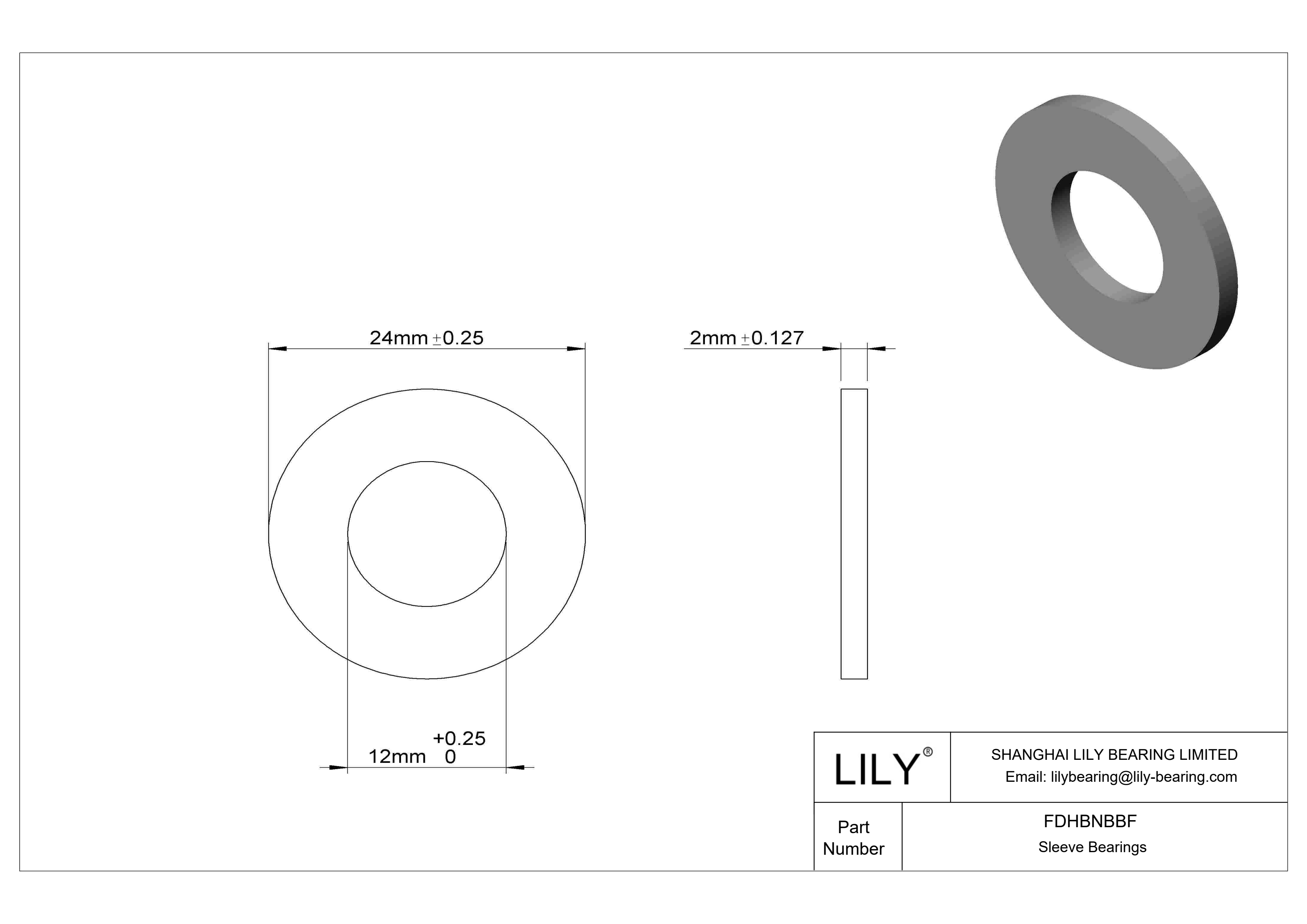 FDHBNBBF 高负荷食品工业用油浸式推力轴承 cad drawing