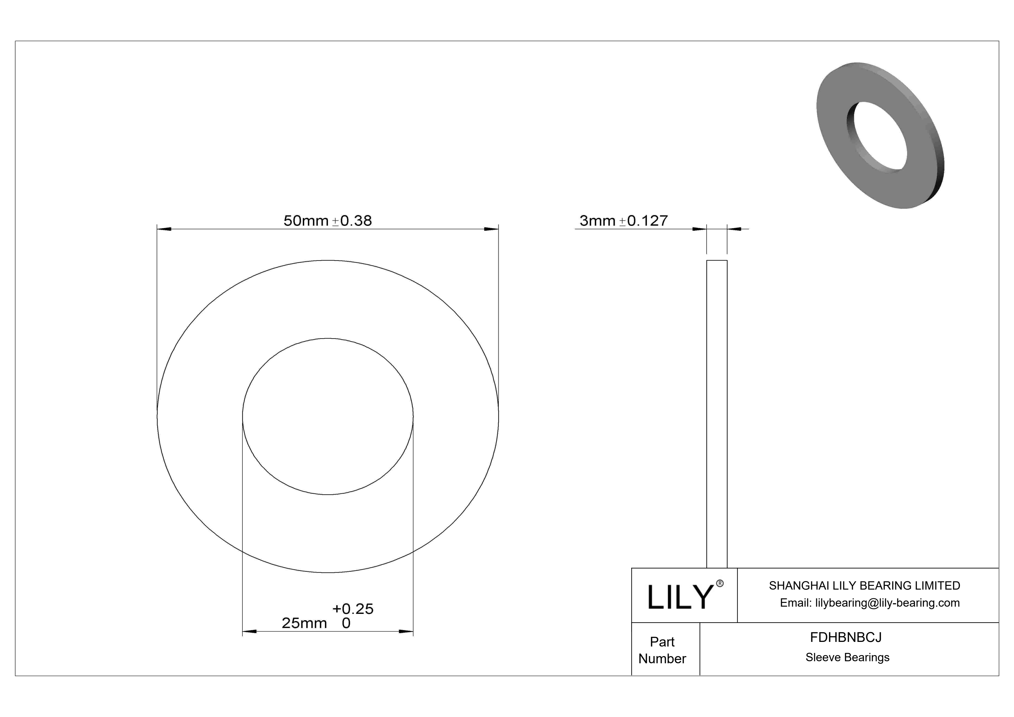 FDHBNBCJ 高负荷食品工业用油浸式推力轴承 cad drawing