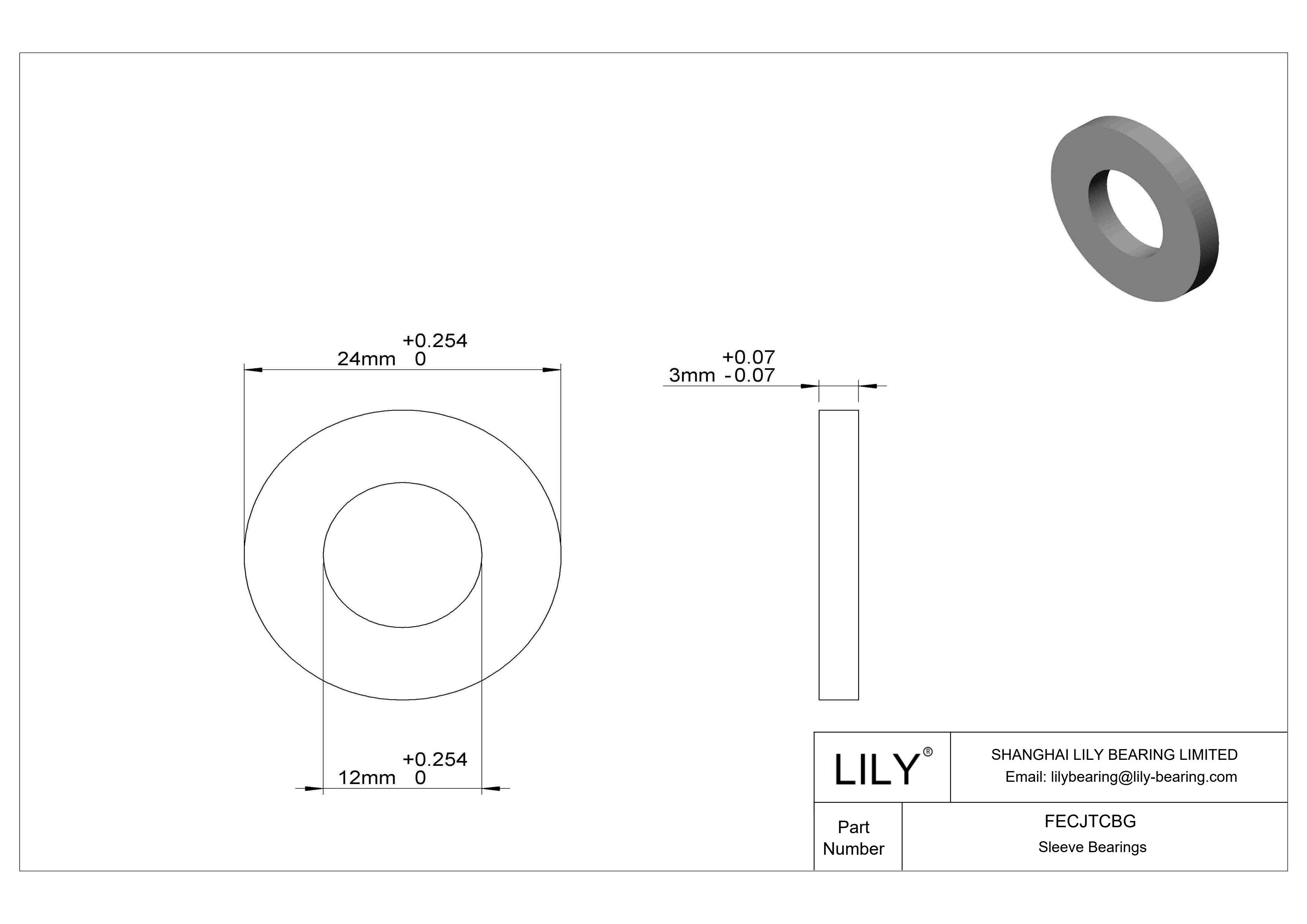 FECJTCBG 食品工业油浸推力轴承 cad drawing