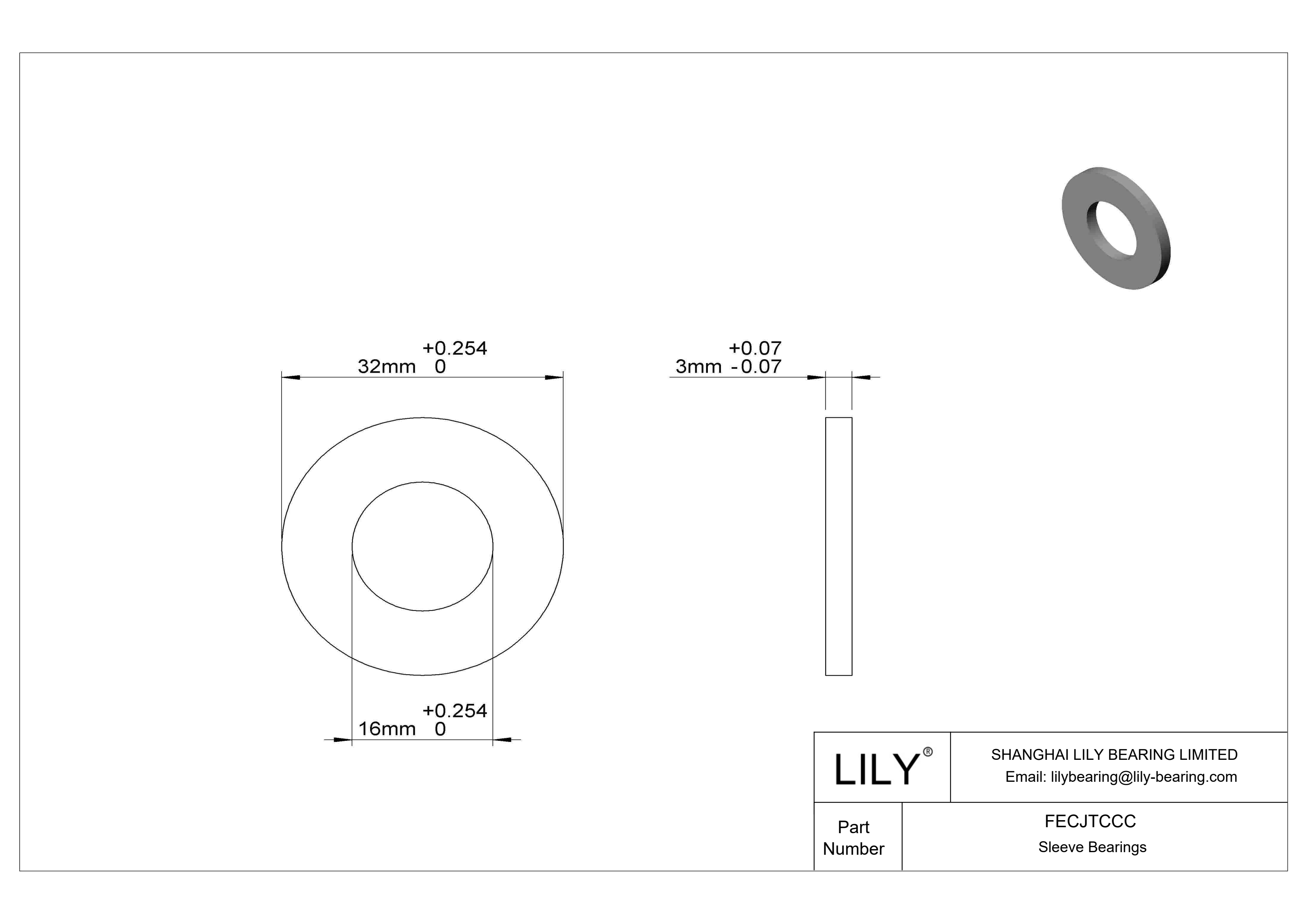 FECJTCCC 食品工业油浸推力轴承 cad drawing