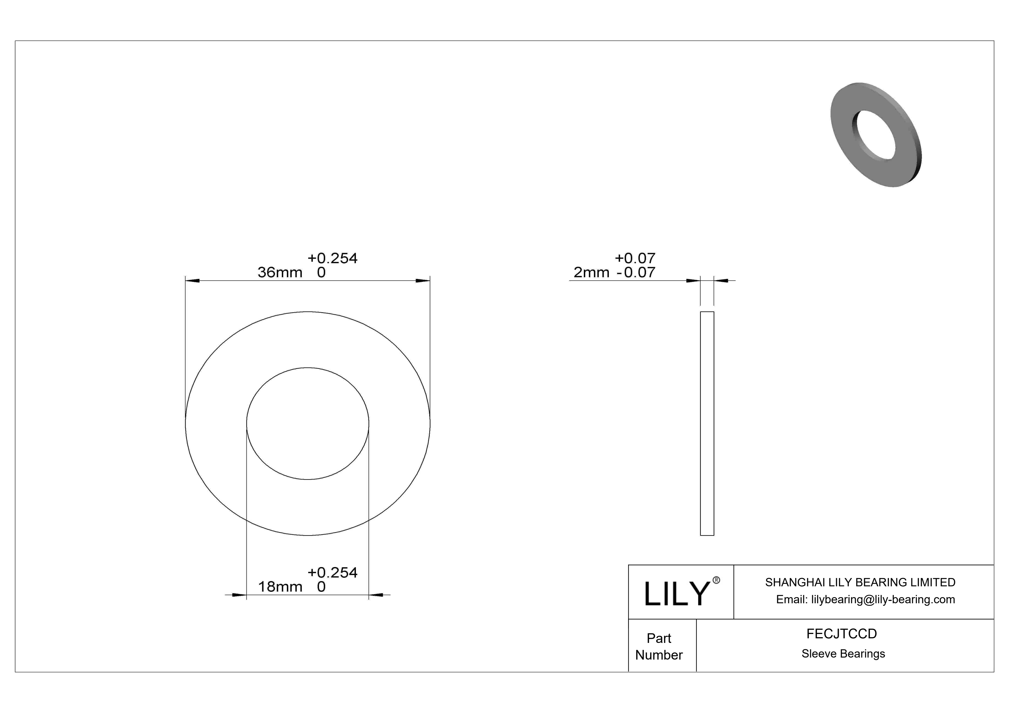 FECJTCCD Rodamientos axiales lubricados para la industria alimentaria cad drawing