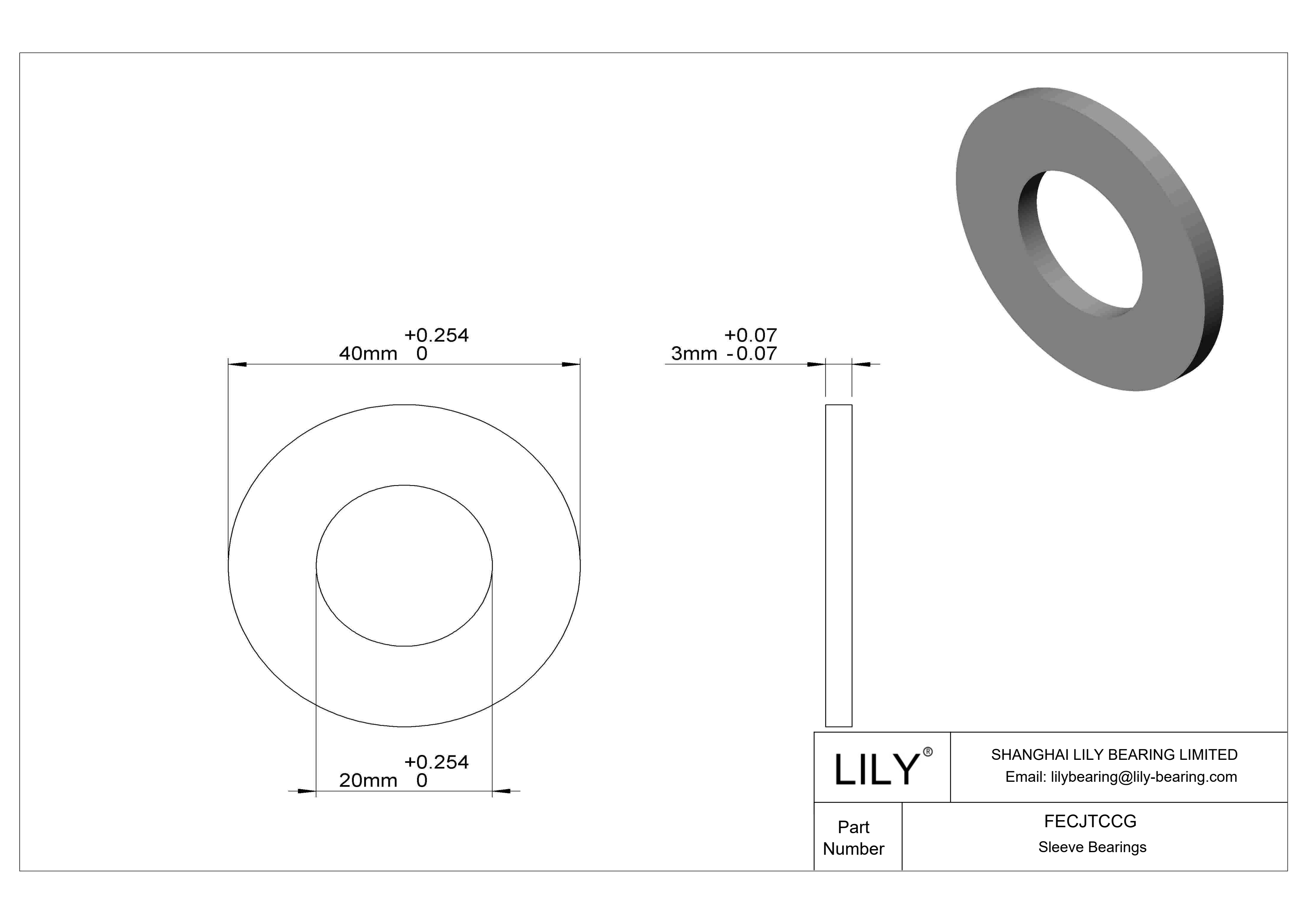 FECJTCCG 食品工业油浸推力轴承 cad drawing