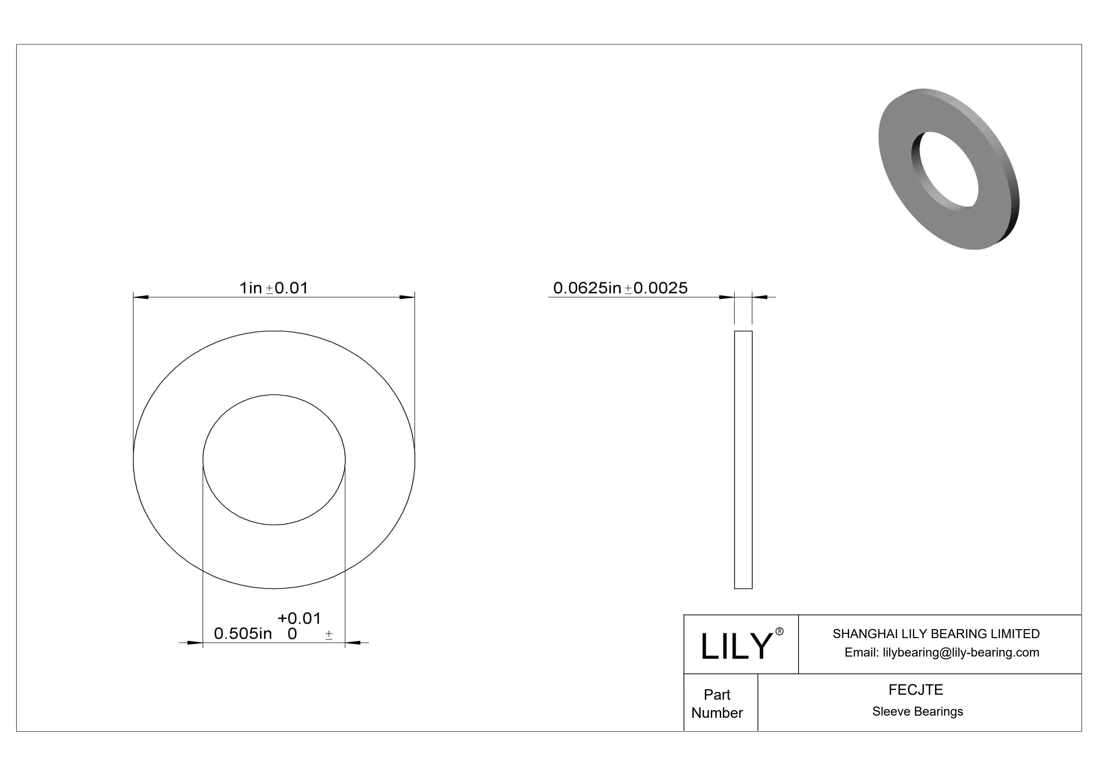 FECJTE Rodamientos axiales lubricados para la industria alimentaria cad drawing