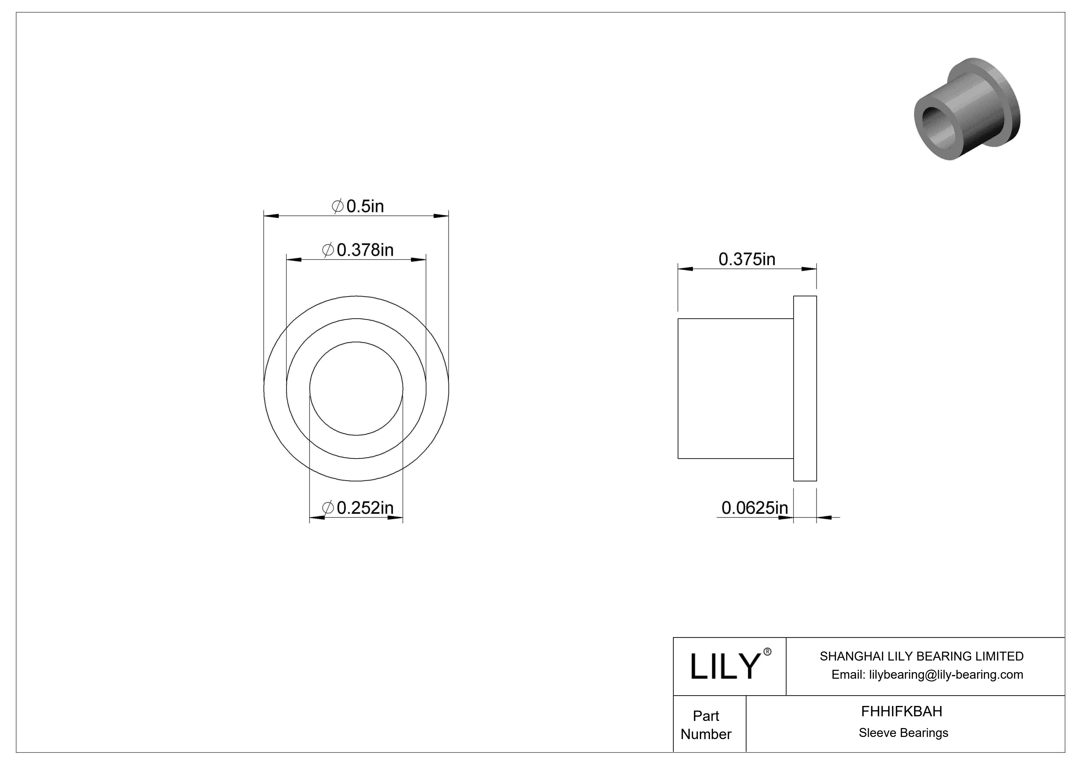 FHHIFKBAH 食品工业干运转法兰滑动轴承 cad drawing