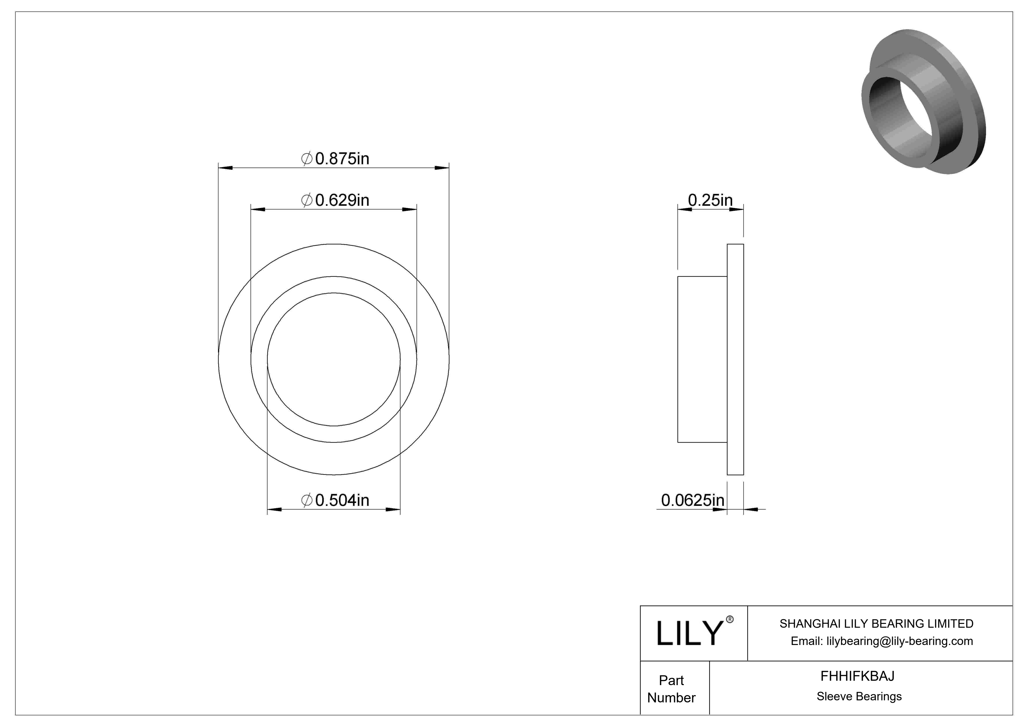 FHHIFKBAJ 食品工业干运转法兰滑动轴承 cad drawing