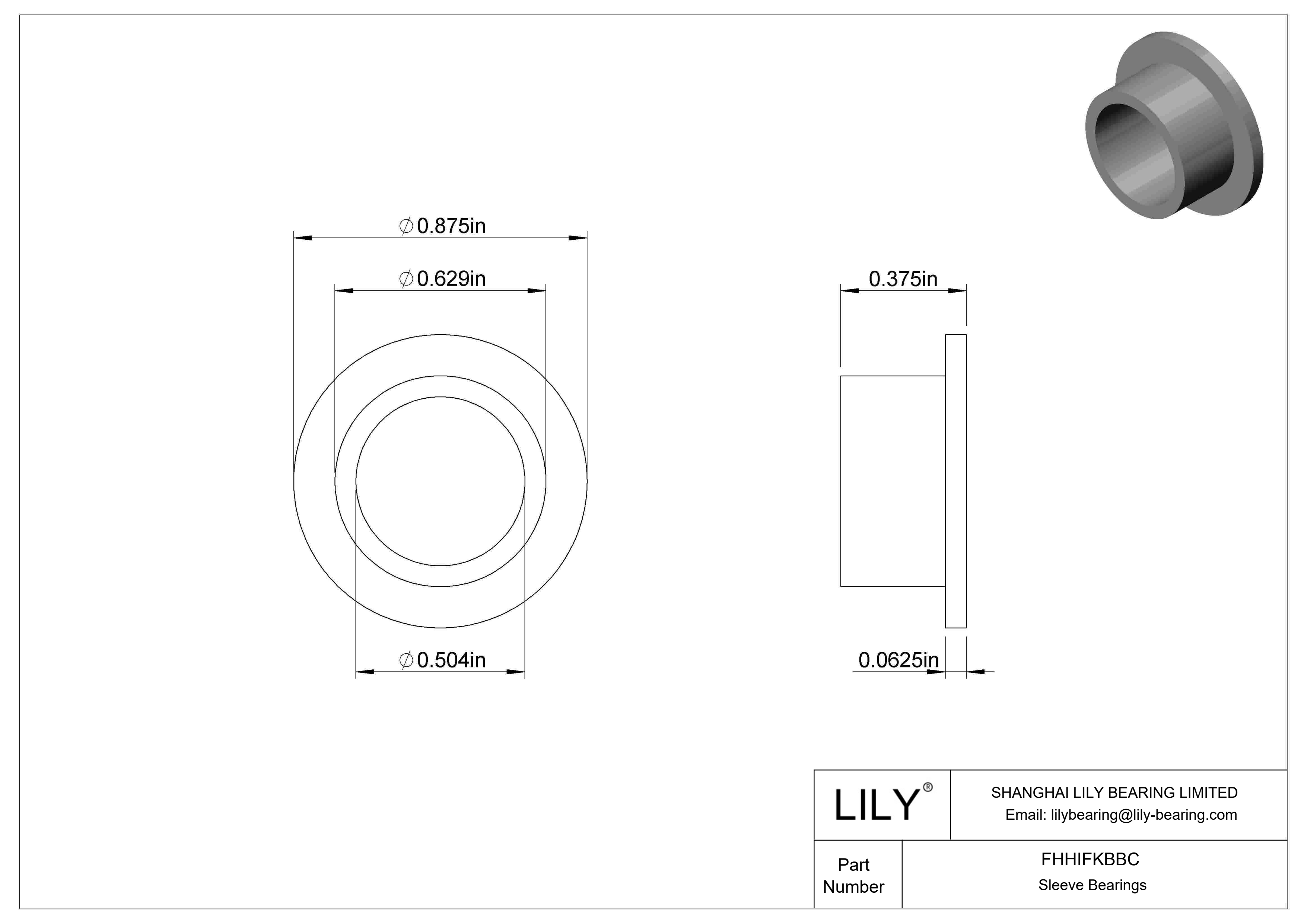 FHHIFKBBC 食品工业干运转法兰滑动轴承 cad drawing