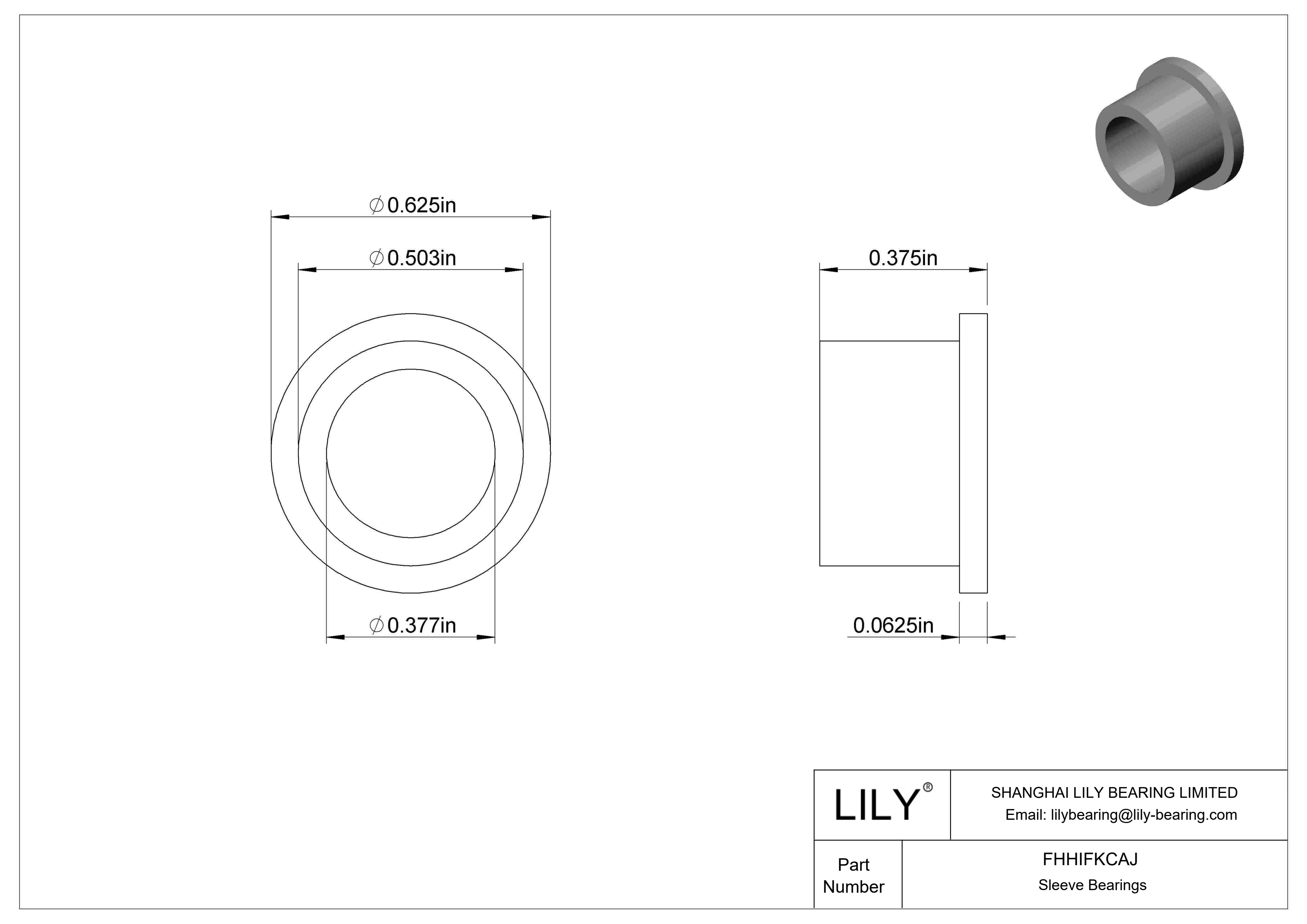 FHHIFKCAJ 食品工业干运转法兰滑动轴承 cad drawing