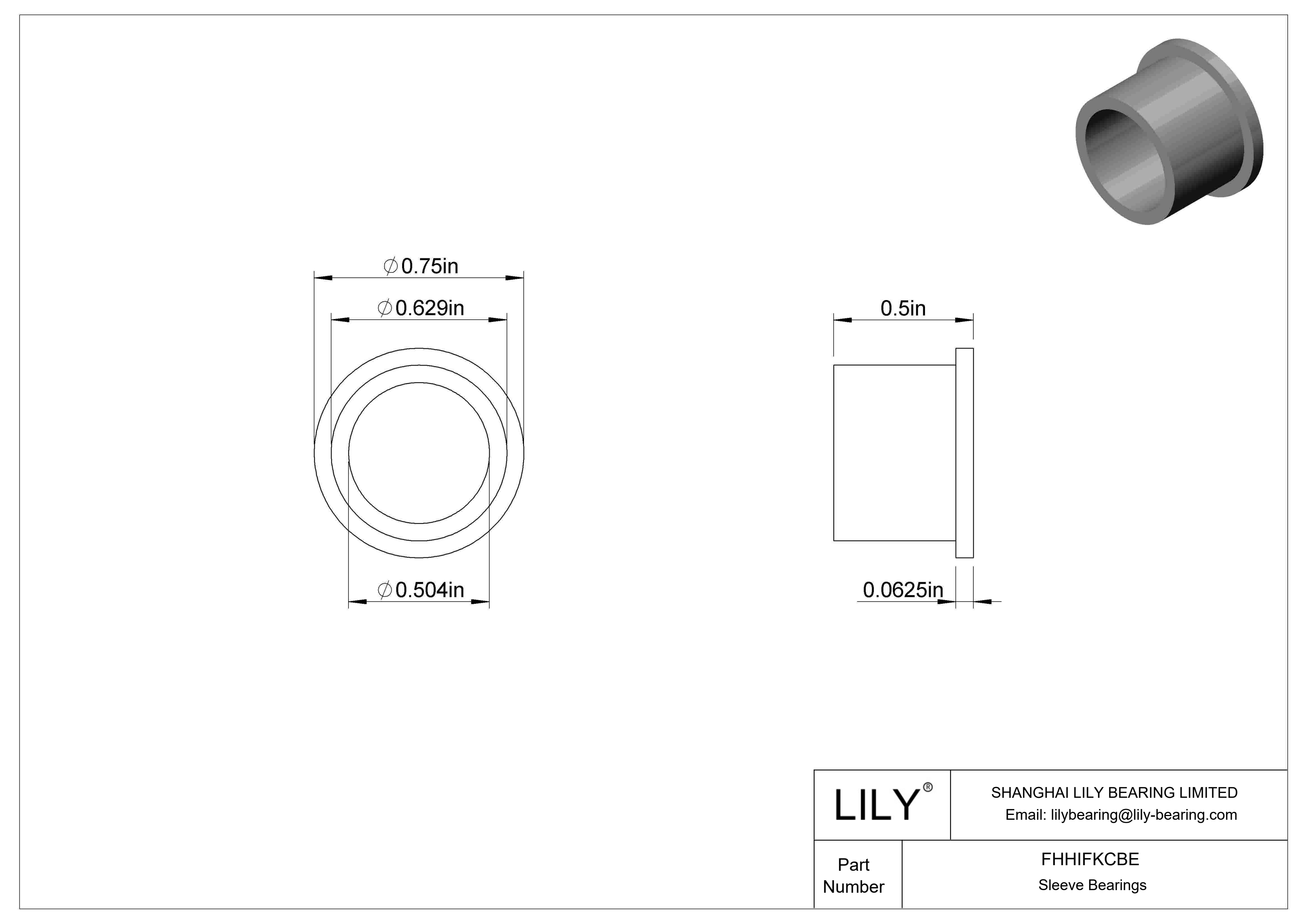 FHHIFKCBE 食品工业干运转法兰滑动轴承 cad drawing