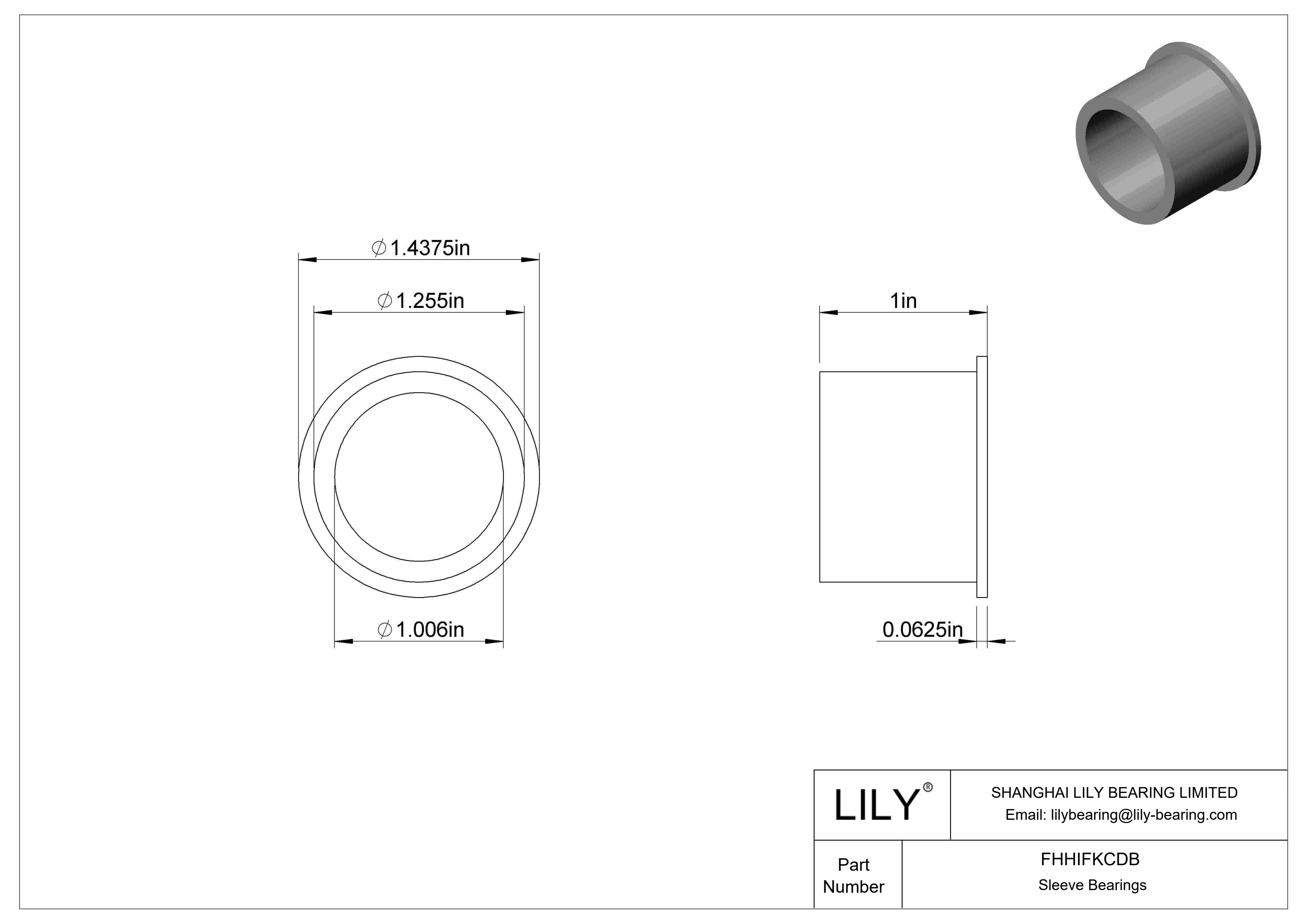 FHHIFKCDB 食品工业干运转法兰滑动轴承 cad drawing