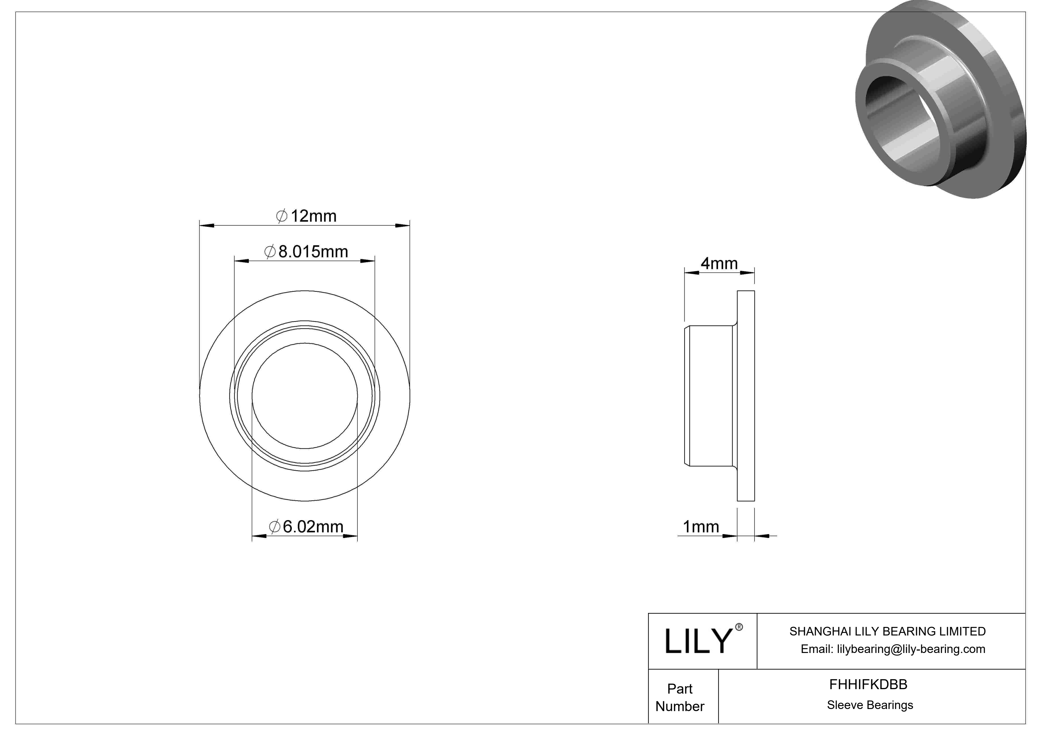 FHHIFKDBB 食品工业干运转法兰滑动轴承 cad drawing